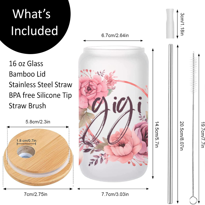 Gigi Frosted Glass Tumbler Libby Can