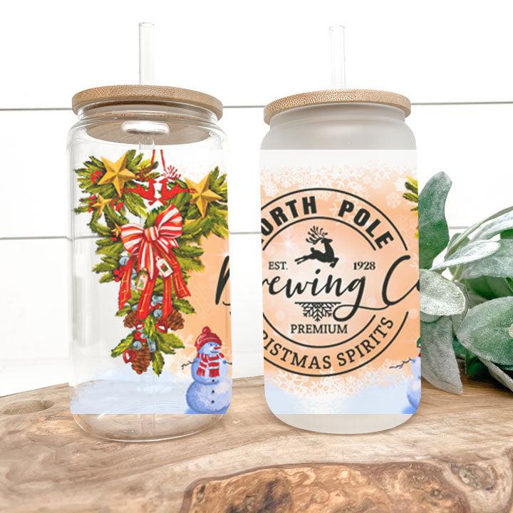 North Pole Brewing Company Frosted Glass Tumbler