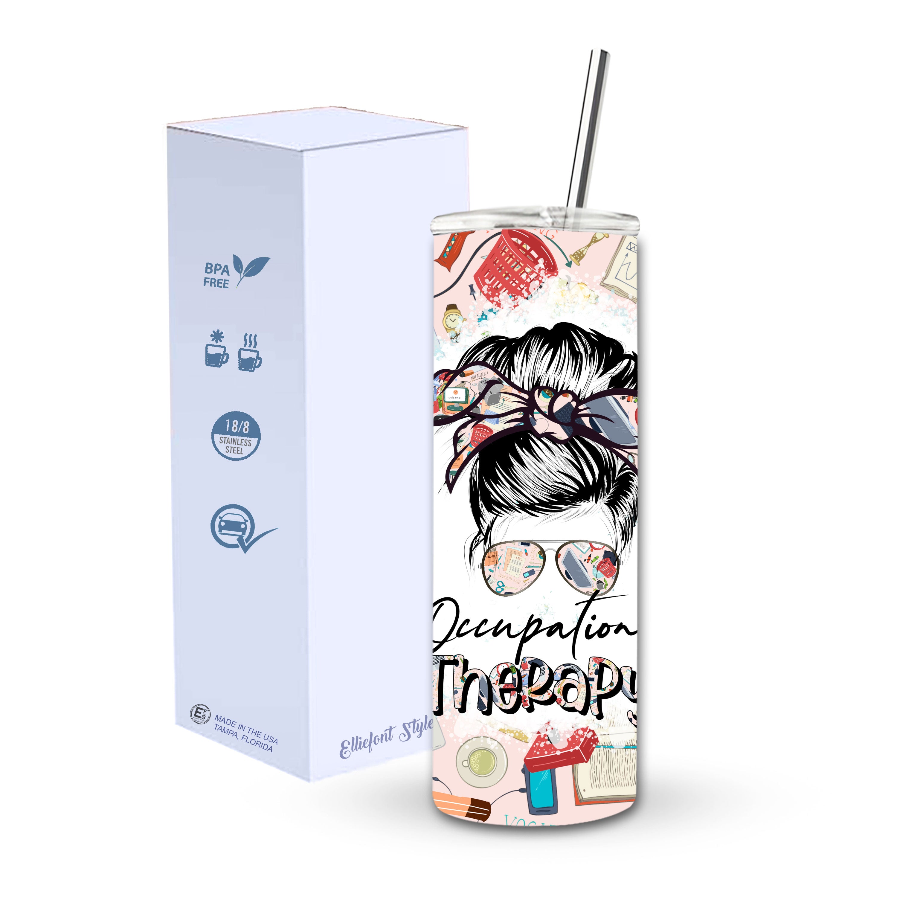Occupational Therapist Skinny Tumbler
