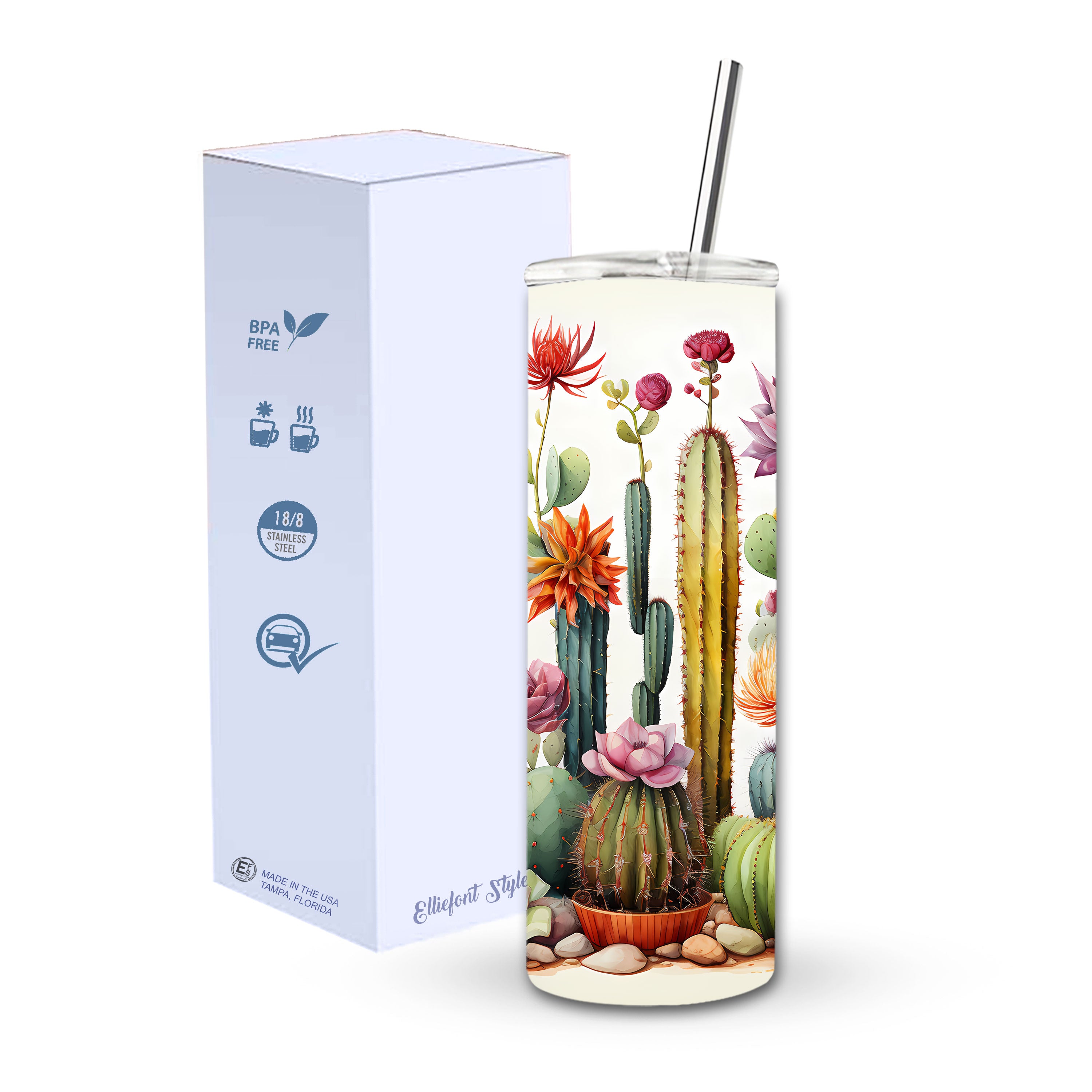 Cactus Skinny Tumbler
