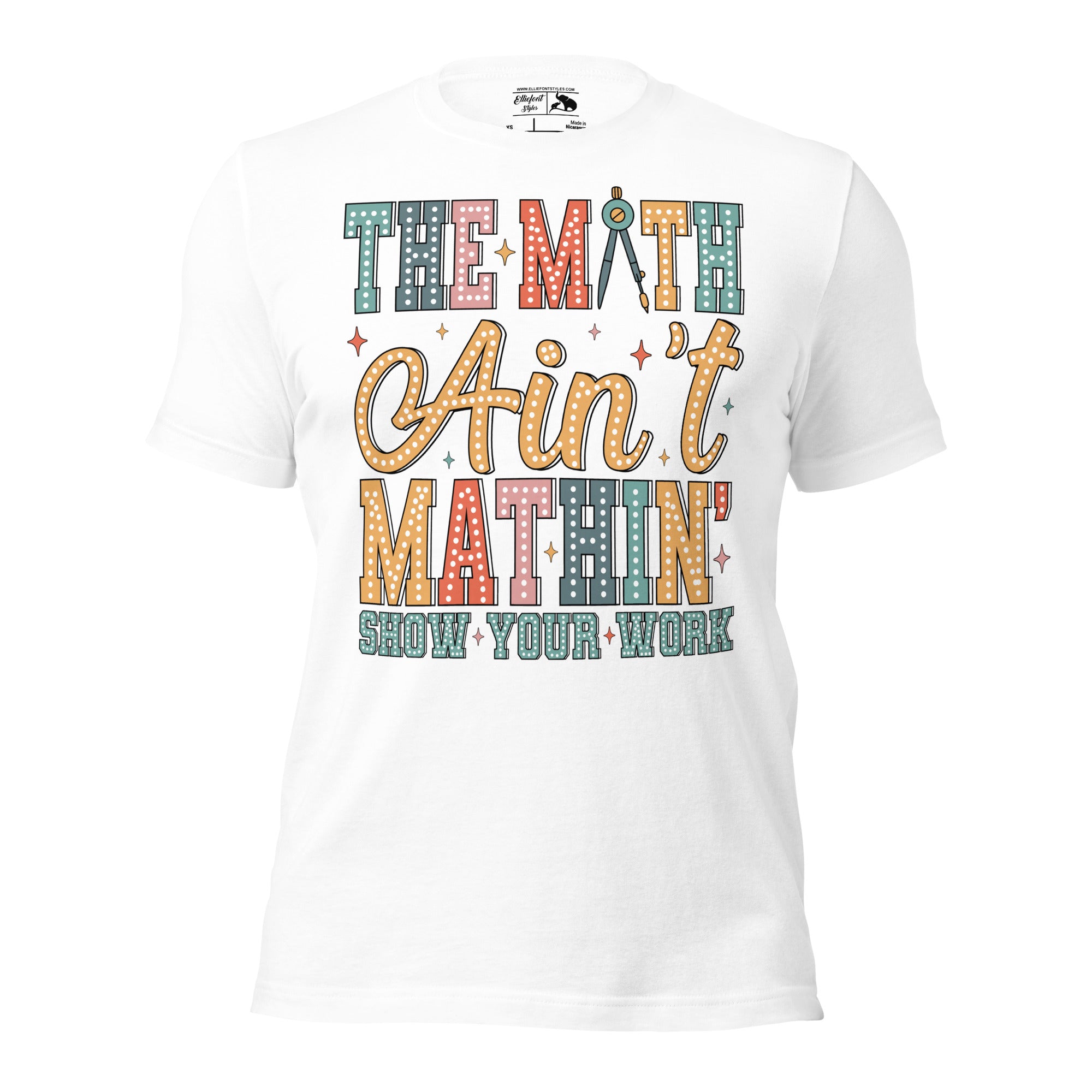 Algebra teacher graphic tee with math ain’t mathin joke