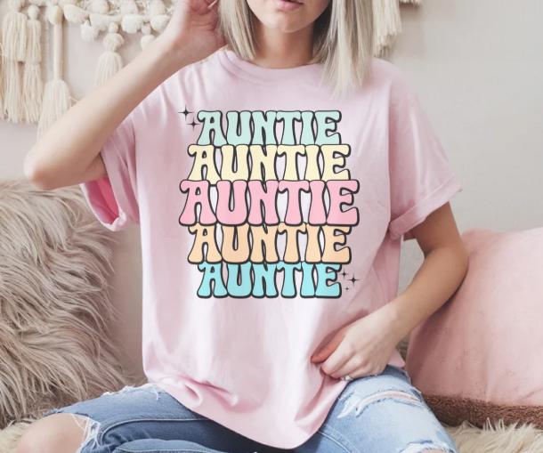 Auntie gift t-shirt for women from nieces and nephews