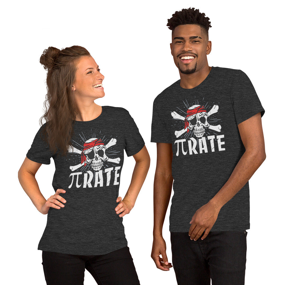Back-to-school math teacher shirt with Pi symbol pirate design