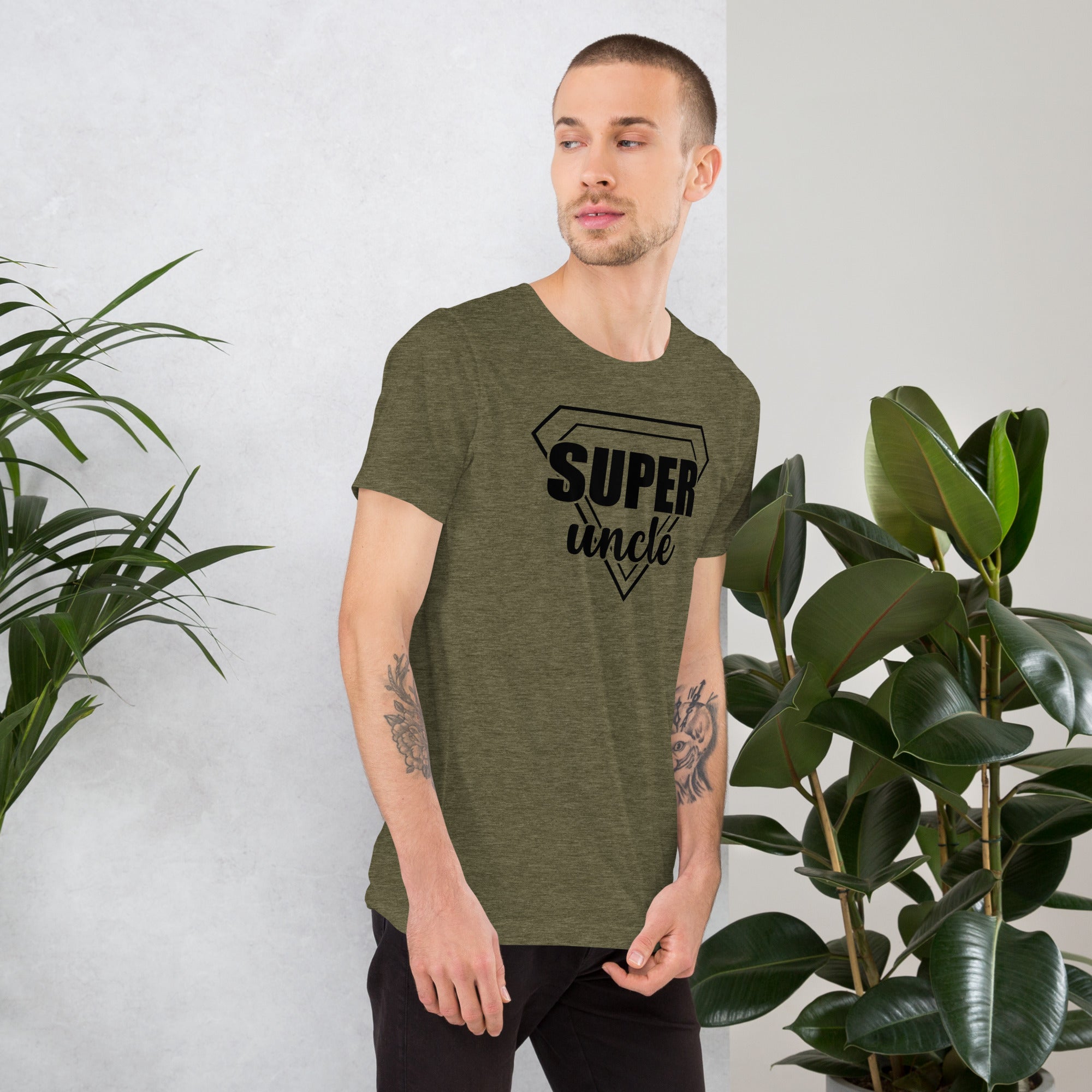 Best uncle ever funny Super Uncle tee for family gatherings