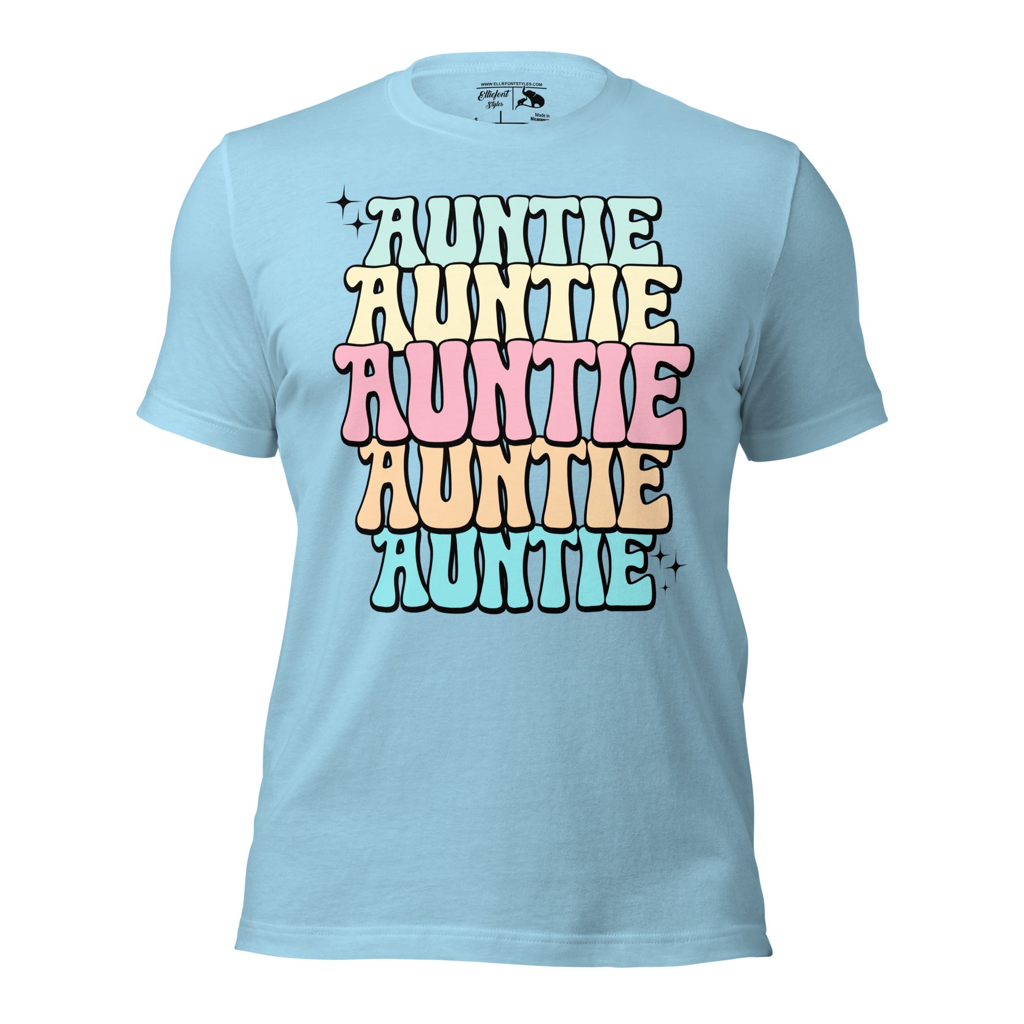 Birthday gift idea t-shirt for favorite aunt with cute modern text