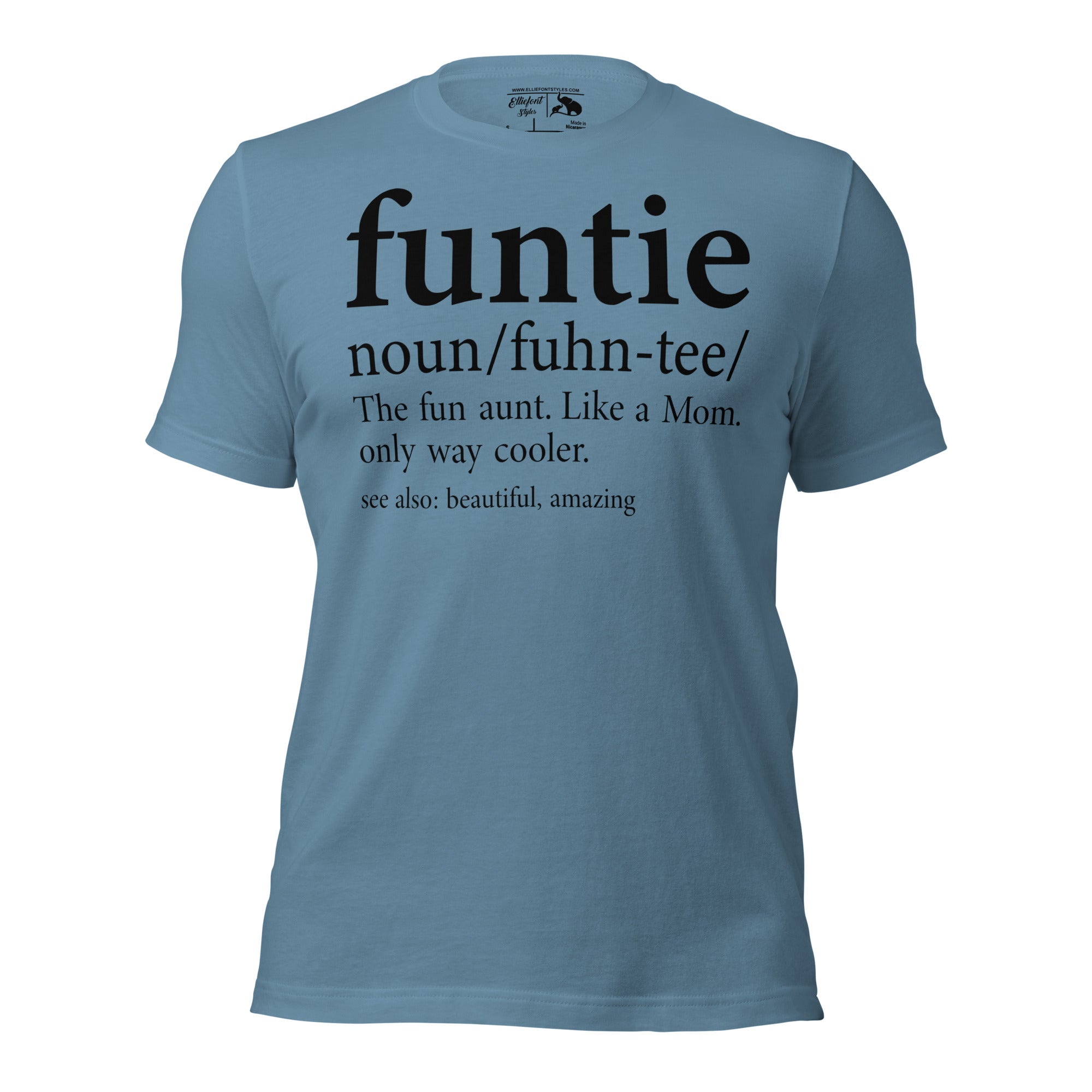 Birthday present idea Funtie family shirt celebrating fun aunts