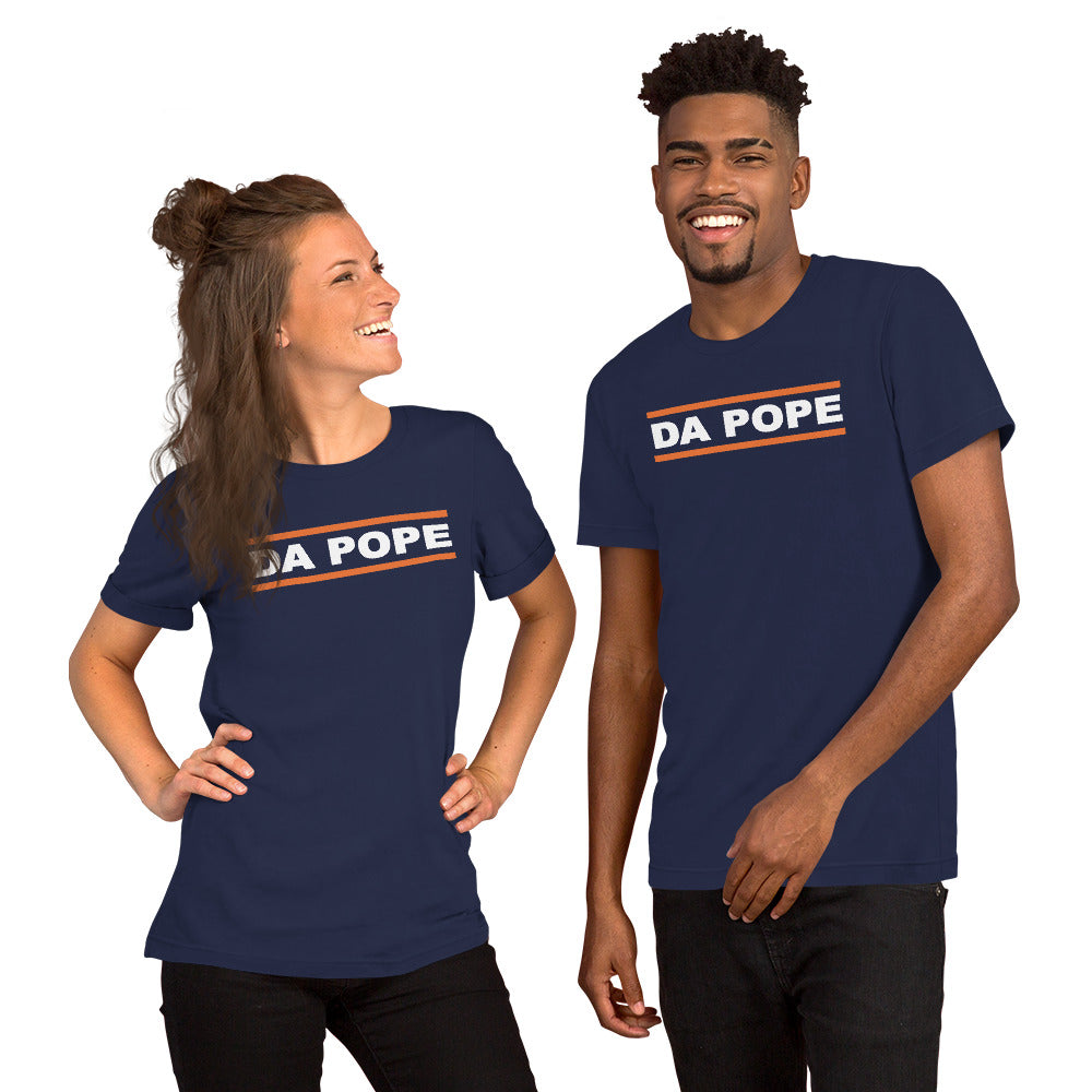 Catholic gift shirt with Chicago-themed Da Pope graphic