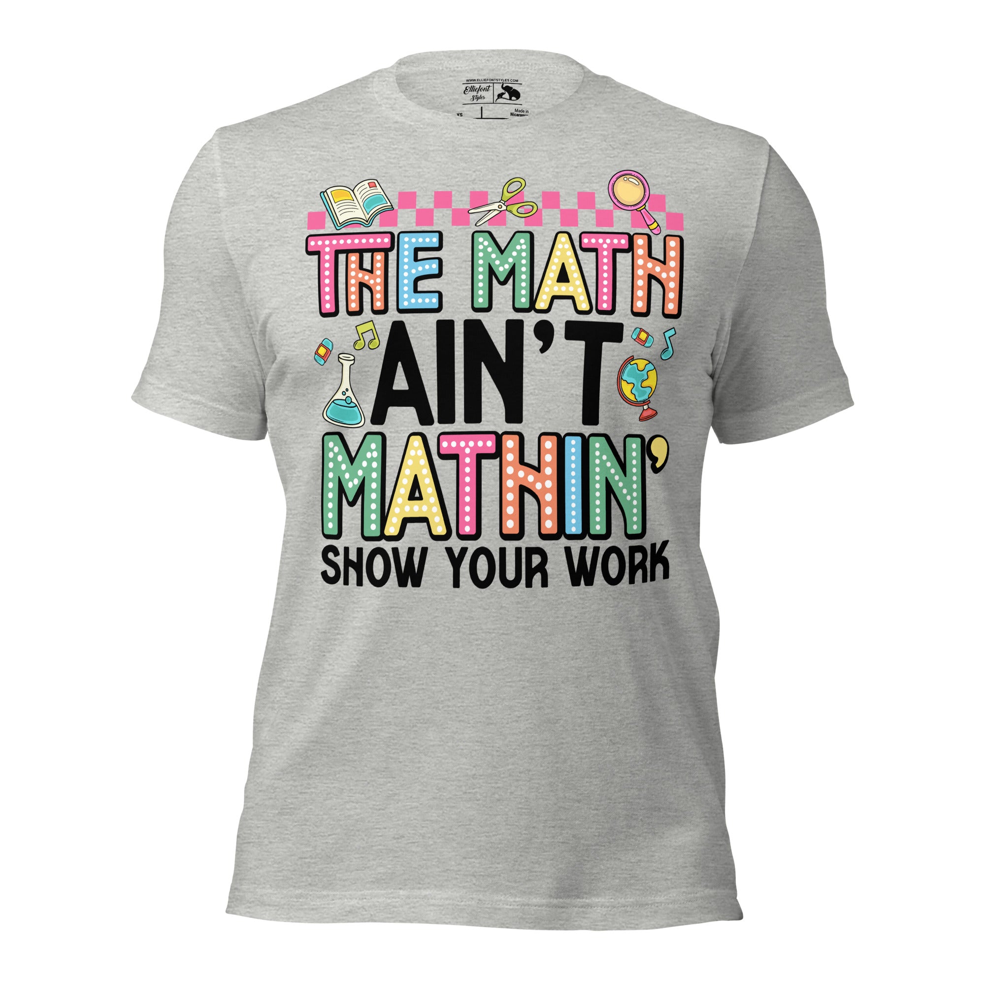Classroom outfit idea featuring The Mat Ain’t Mathin teacher tee