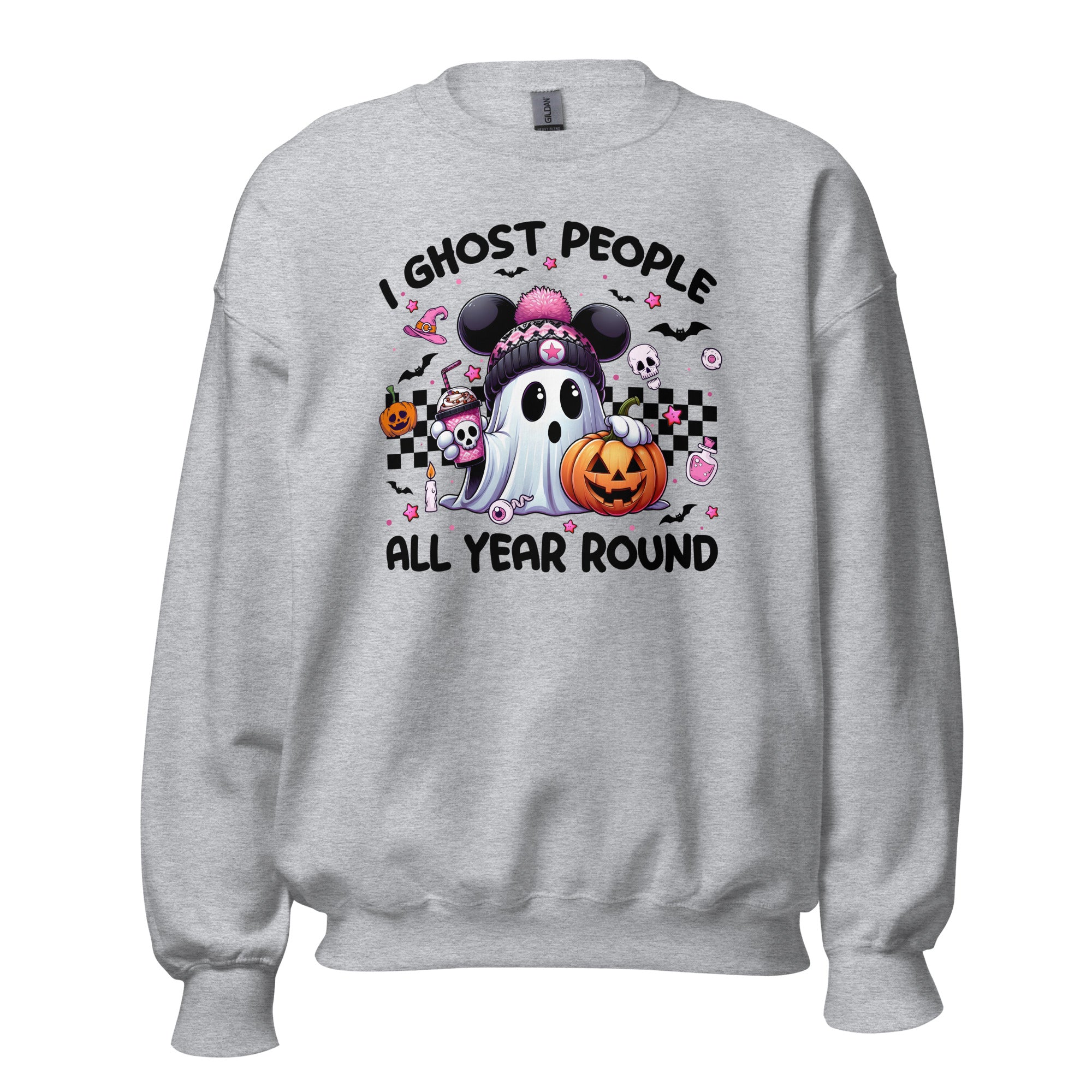 Sarcastic Halloween sweatshirt for women who love ghost humor