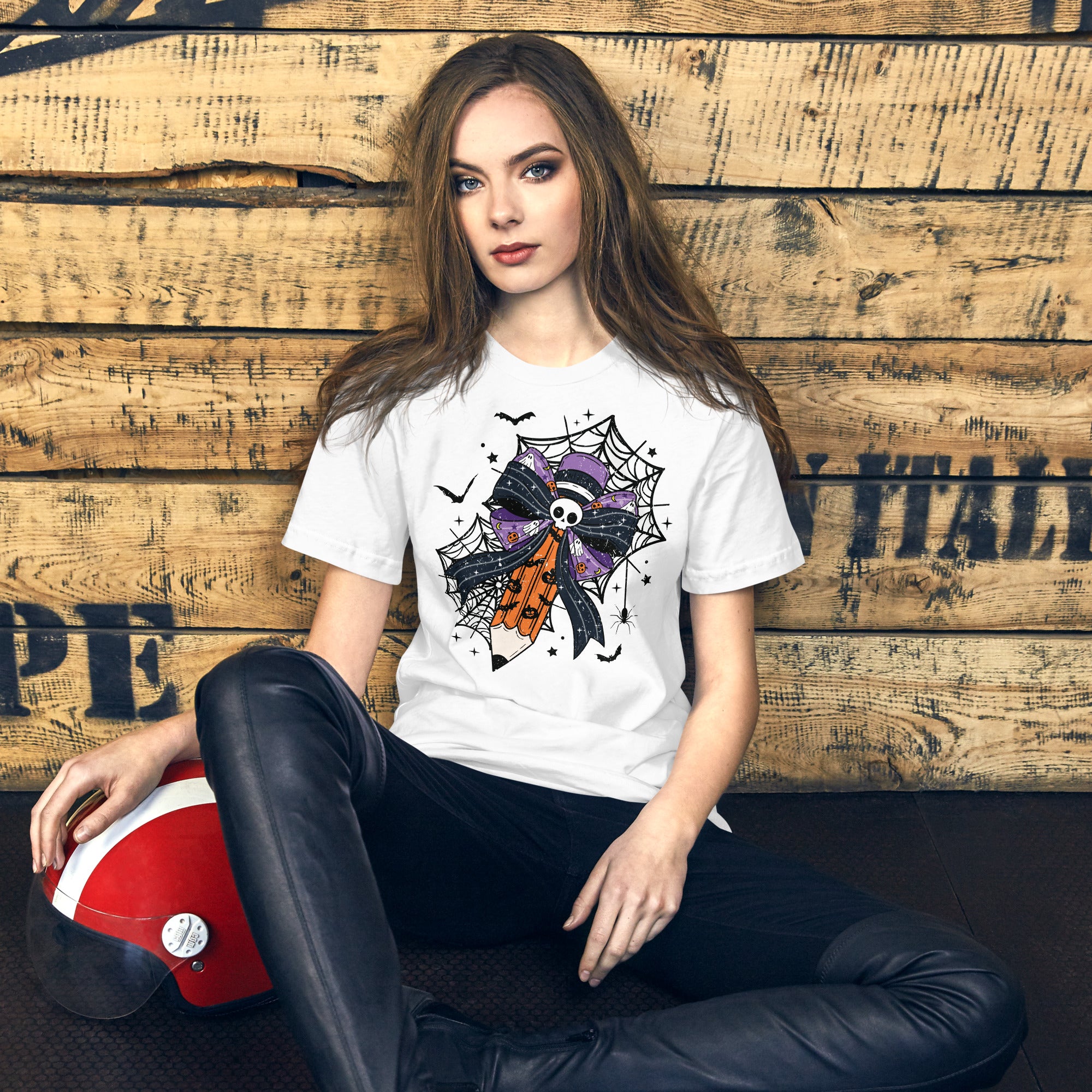 Festive Halloween shirt for teachers to wear in classroom