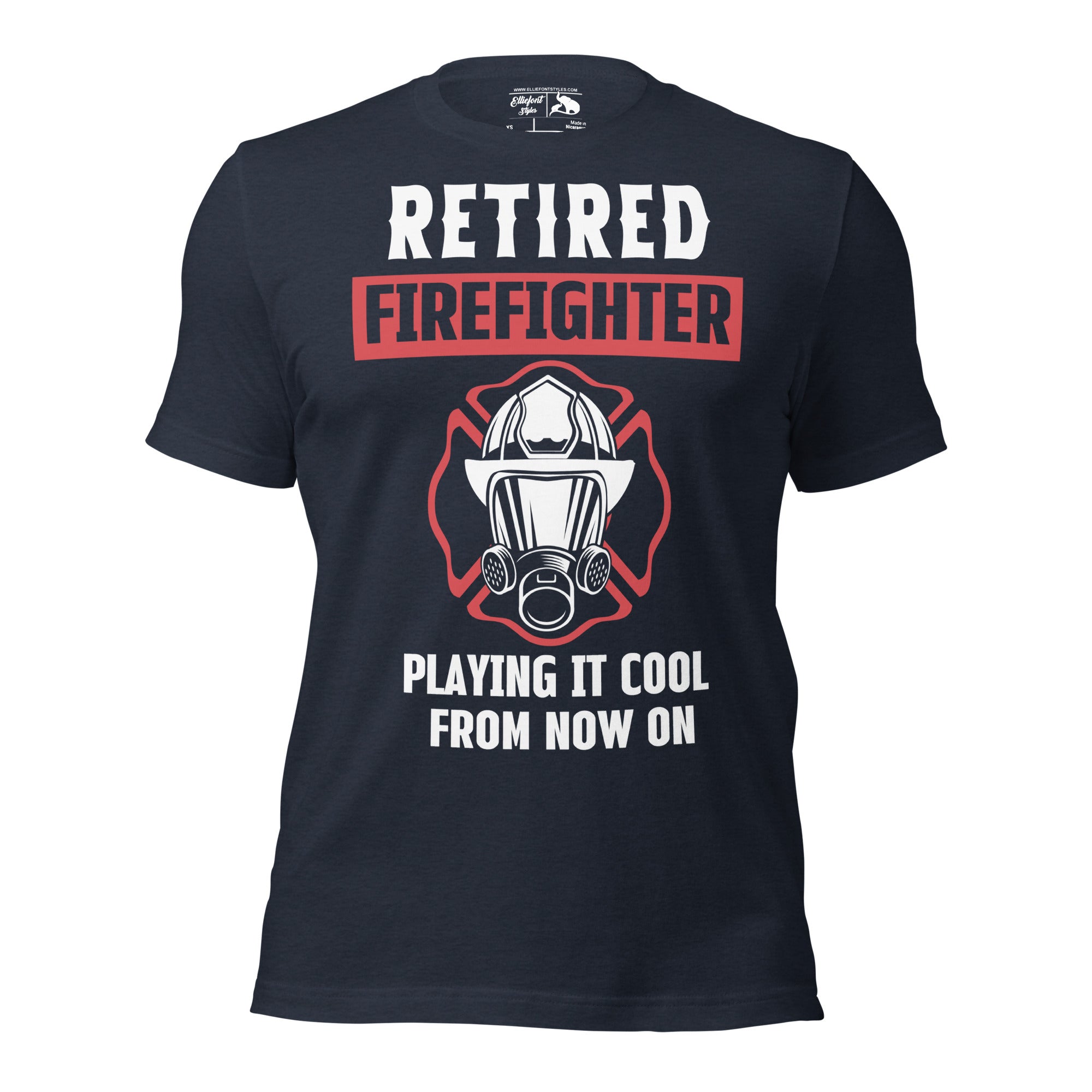 Firefighter retirement gift shirt with playful design