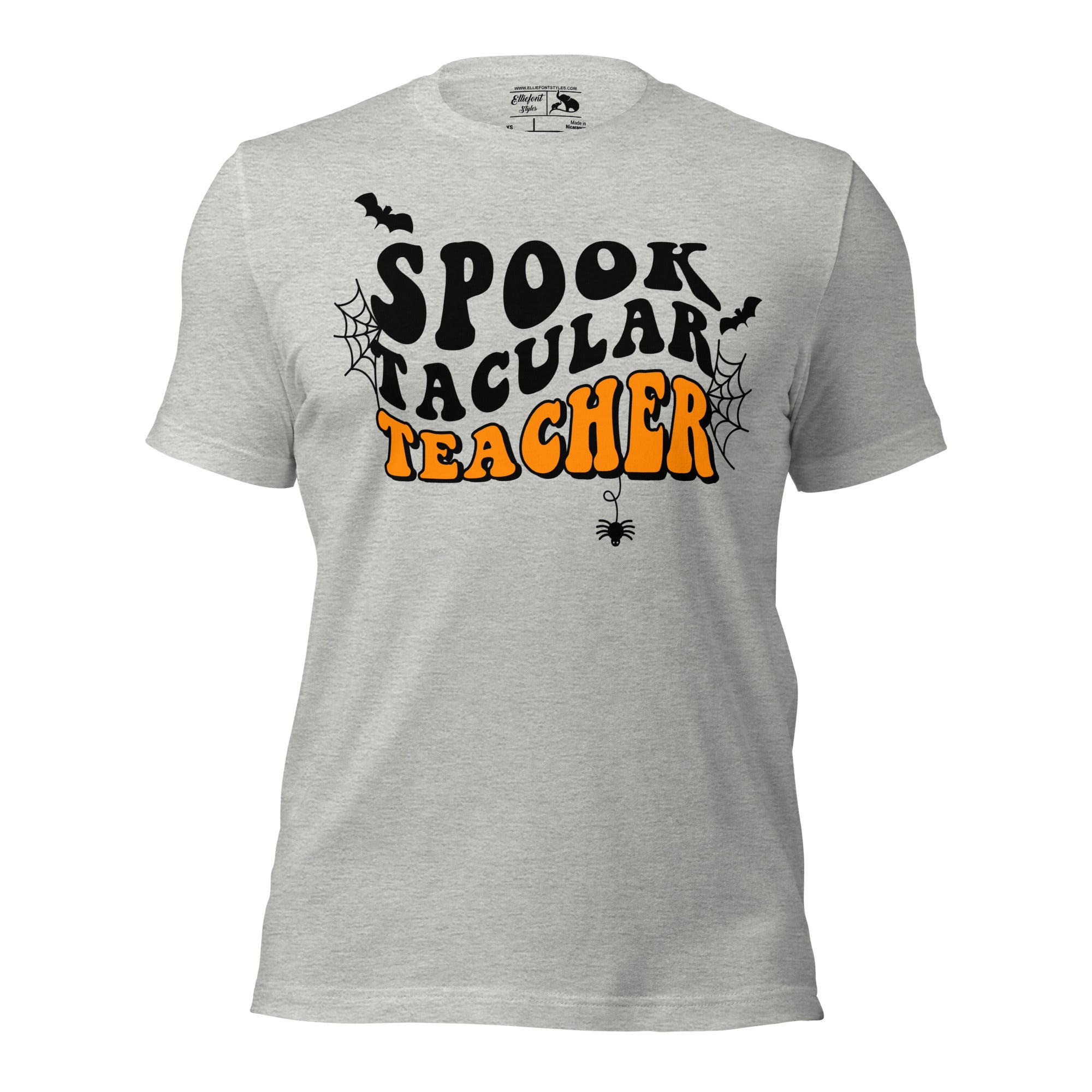 Funny teacher Halloween shirt with festive spooky text