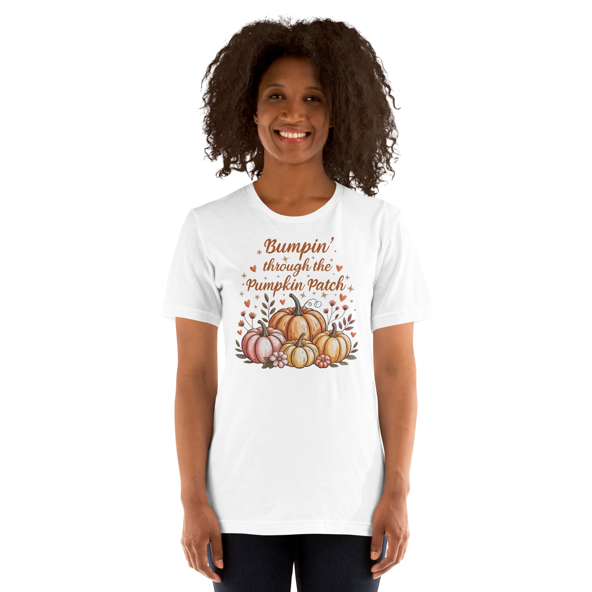 Gift idea pumpkin patch pregnancy announcement shirt for women