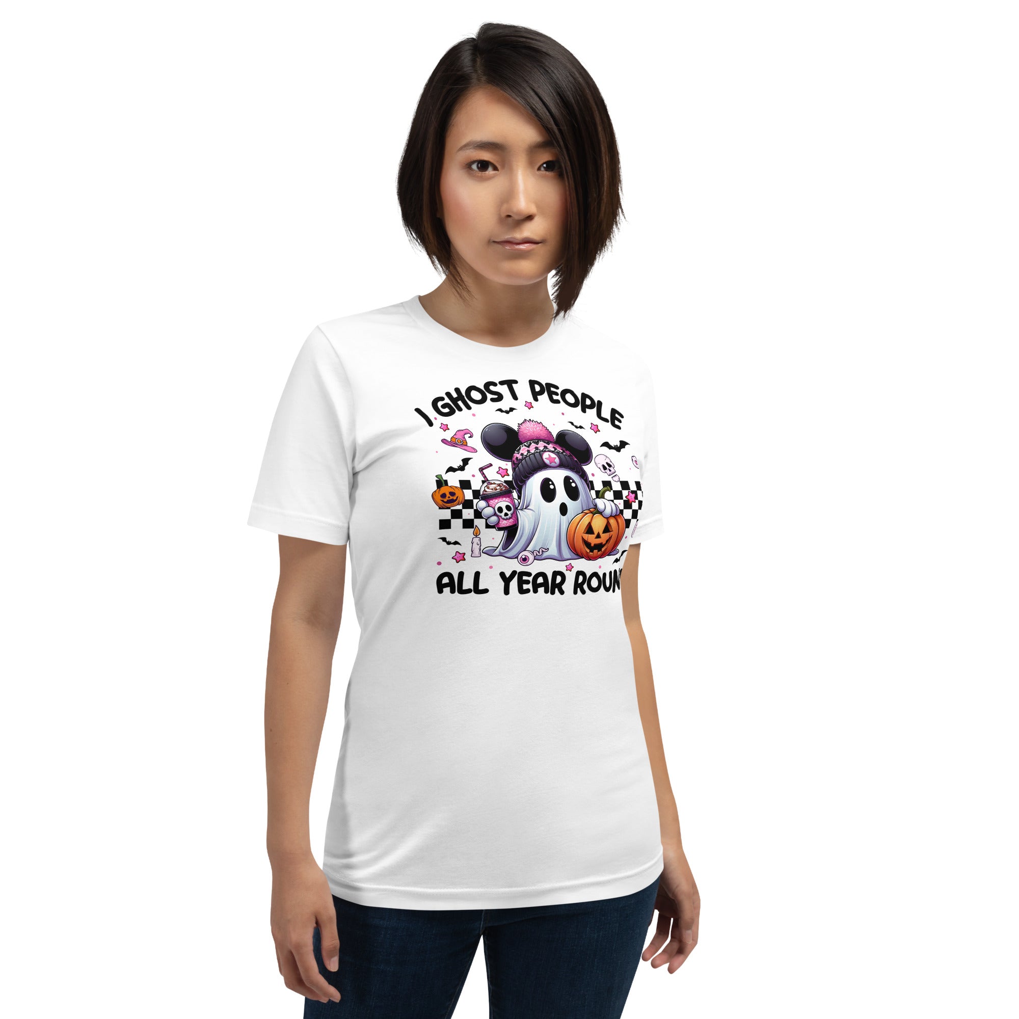 Halloween gift idea funny ghost t-shirt for friends and coworkers