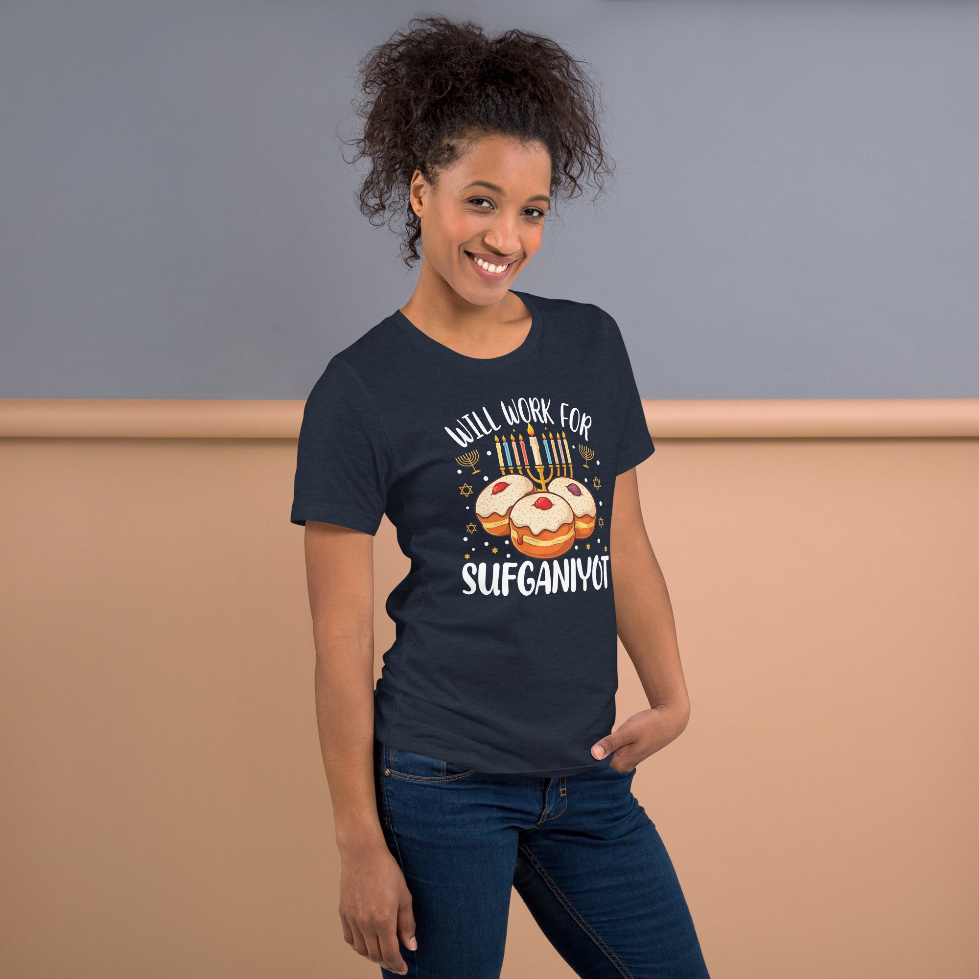 Hanukkah gift idea funny donut shirt for friends and family