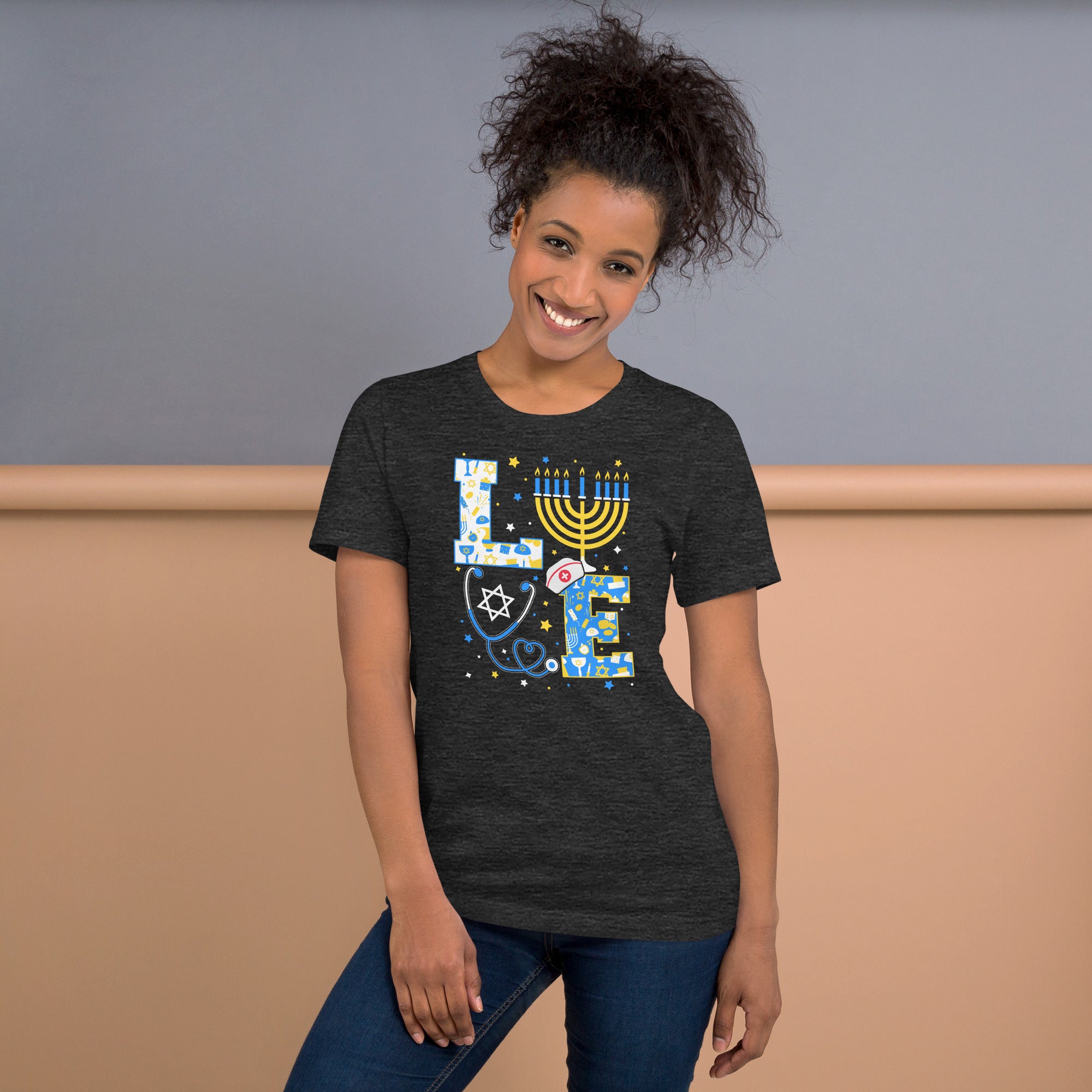 Healthcare worker Hanukkah shirt for nurses and Jewish doctors