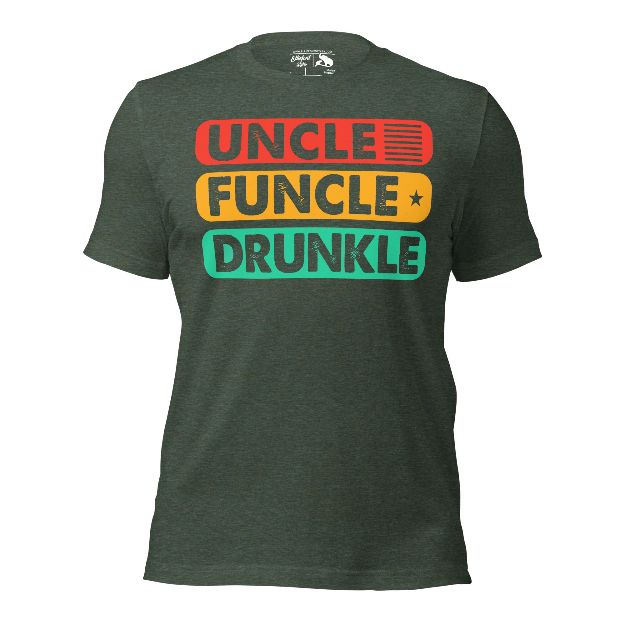 Hilarious beer lover uncle tee design with bold lettering