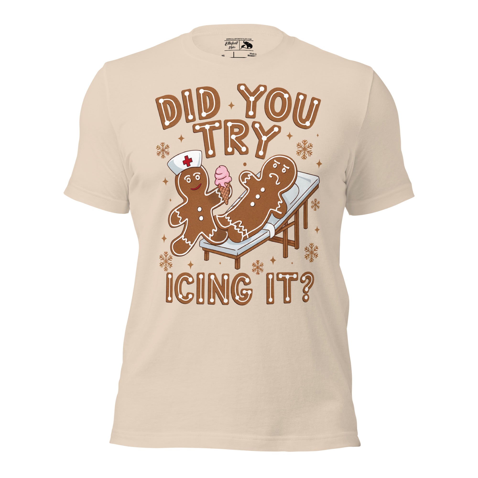 LPN and nursing student funny Christmas shirt with gingerbread men