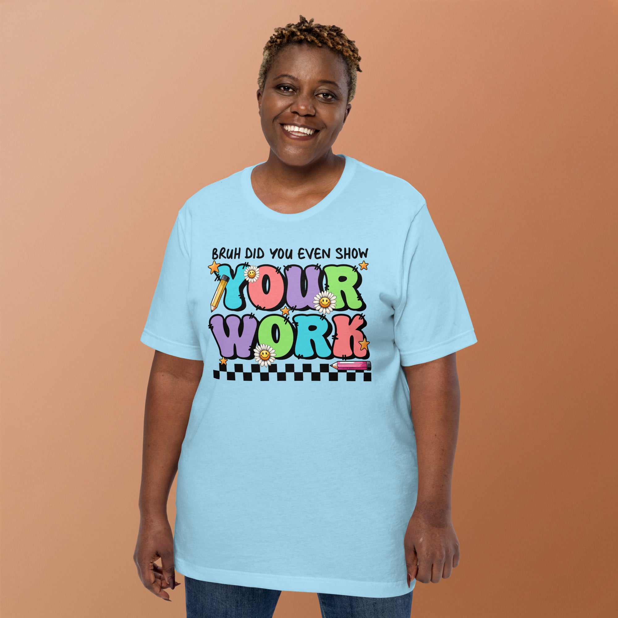 Retro-style shirt for math educators – funny and punny teacher gift