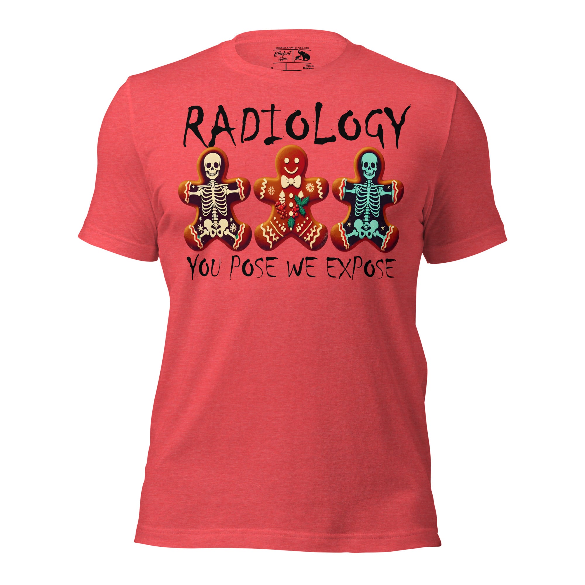 Medical professional graphic tee with radiology humor design
