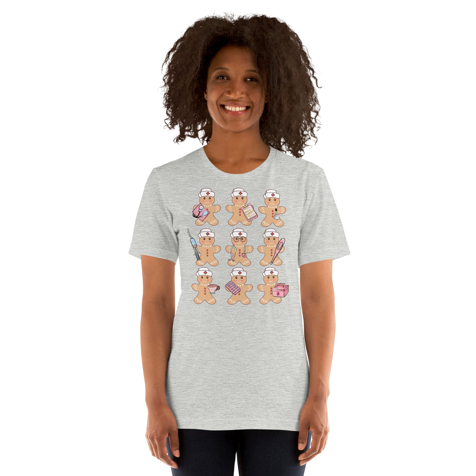 Nurse life Christmas shirt with festive gingerbread graphic