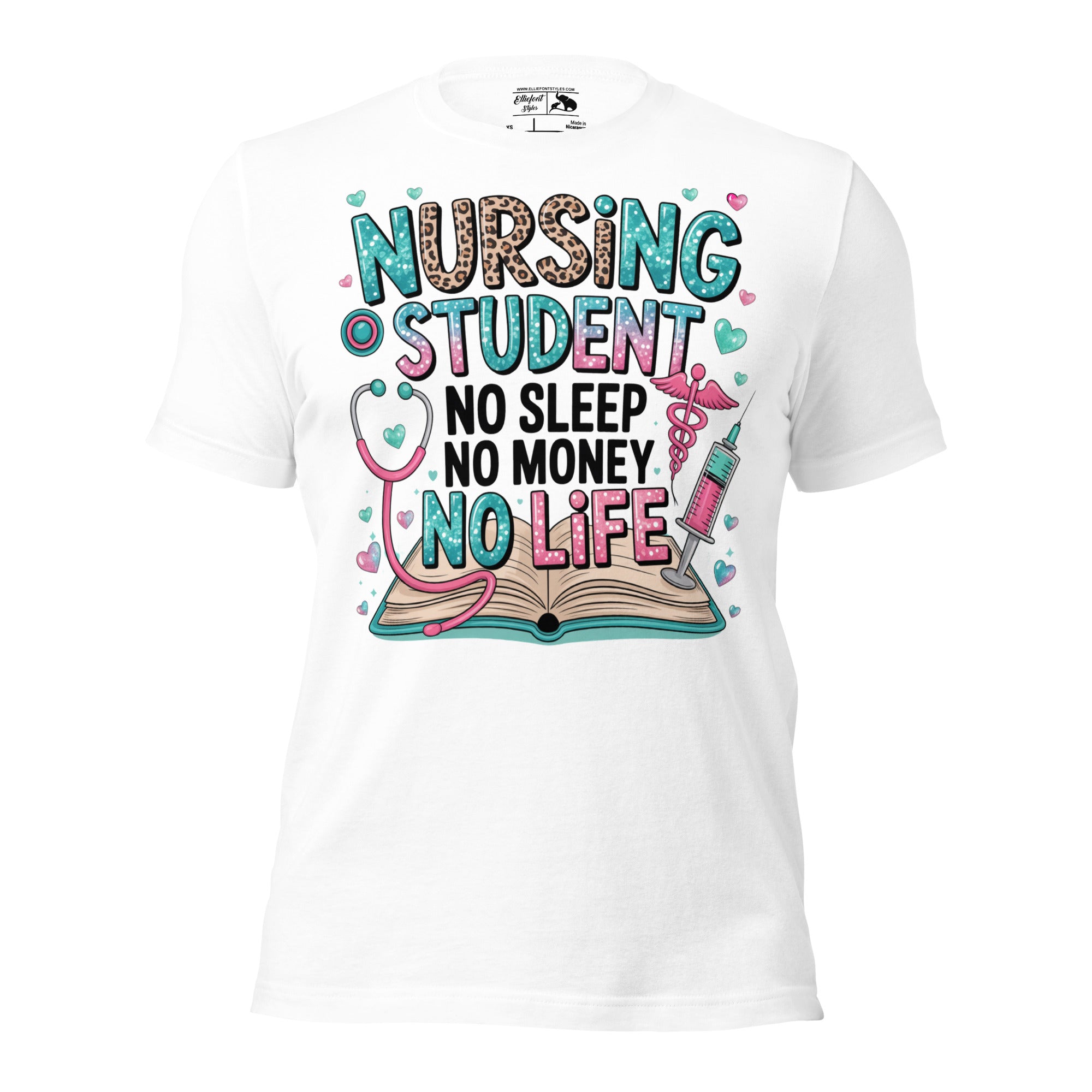 Funny shirt for nursing school with student life humor