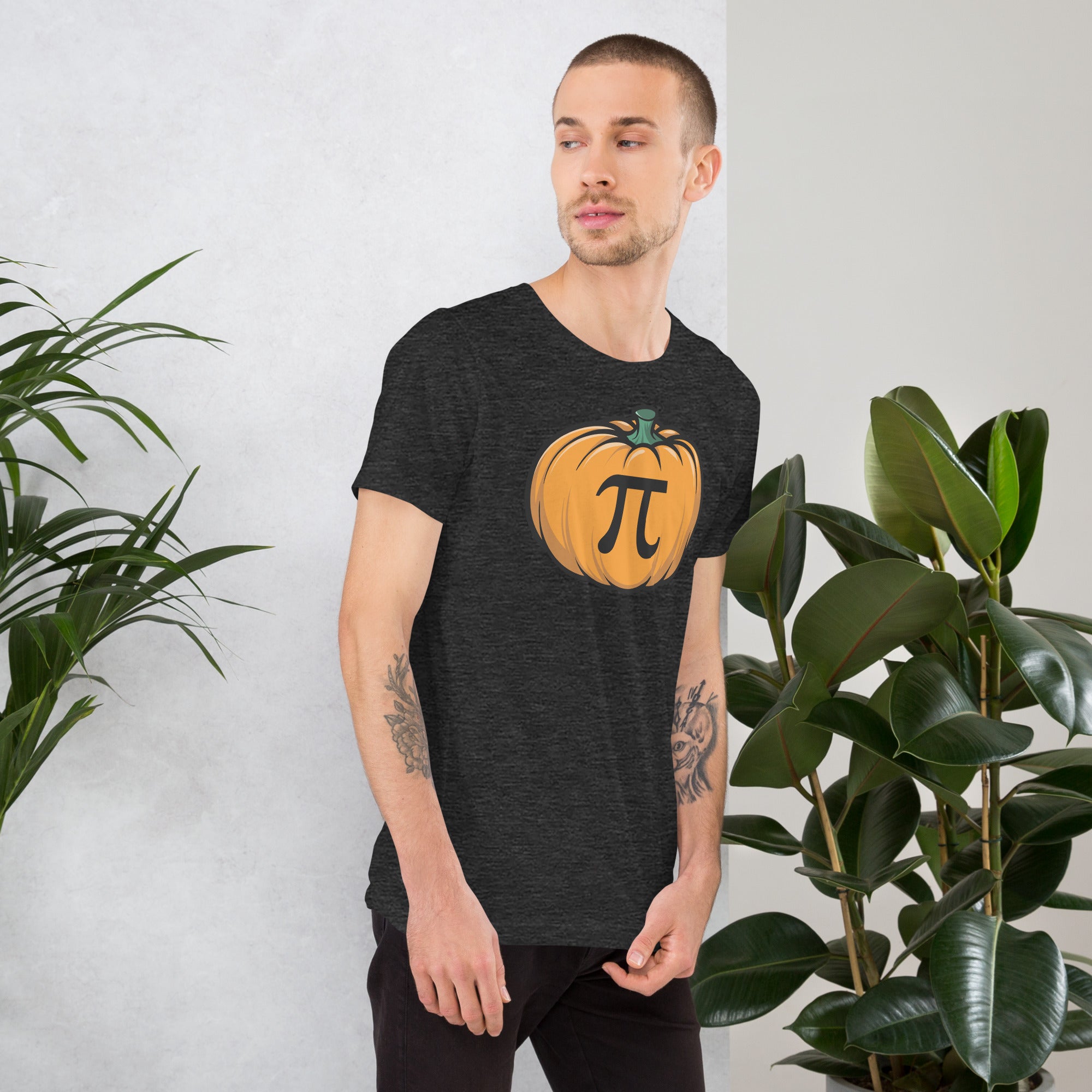 Pumpkin with Pi symbol shirt for funny math teachers