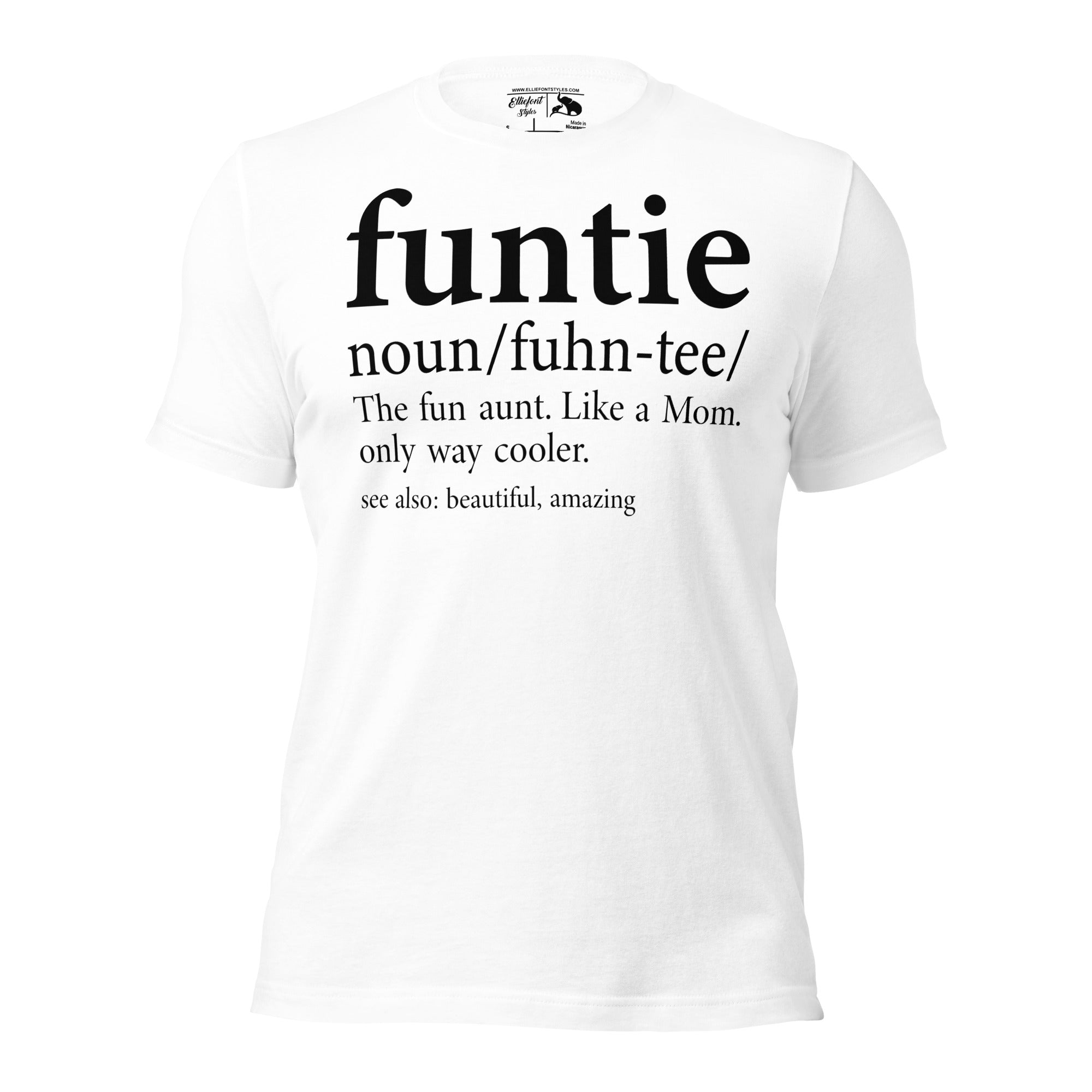 Playful family outfit Funtie shirt for matching photo sessions