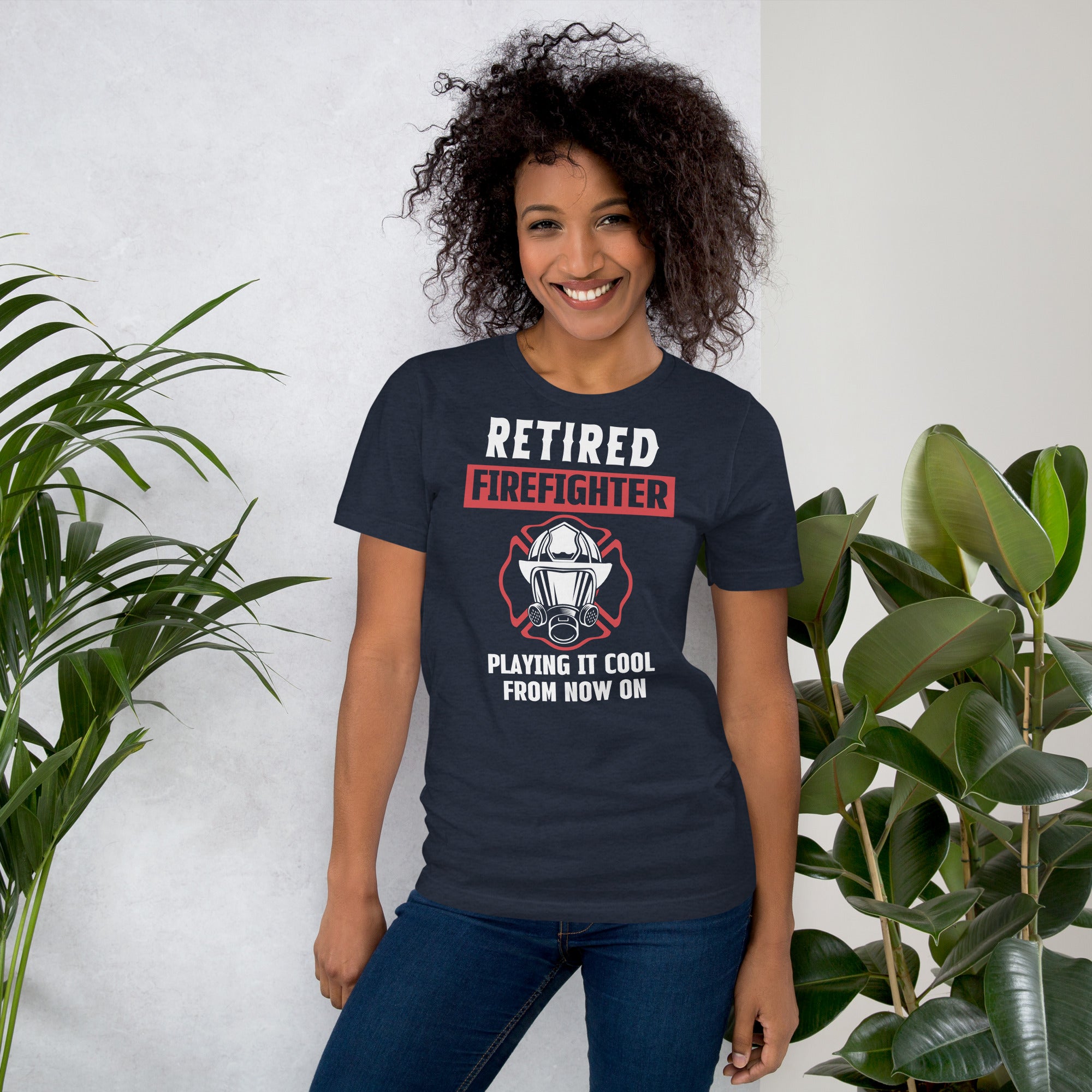 Relaxed firefighter retirement shirt playing it cool design