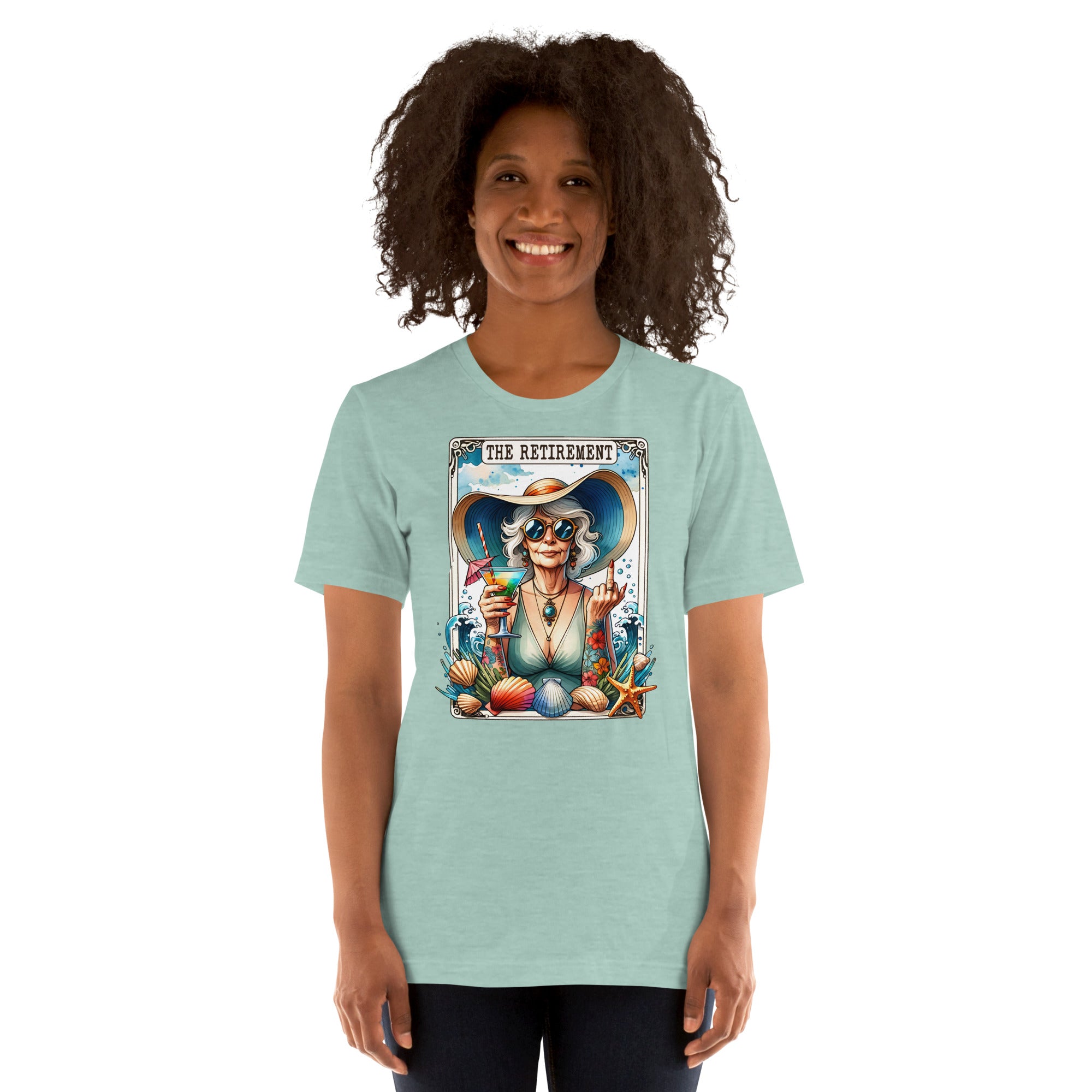 Retirement party shirt for women with funny tarot design