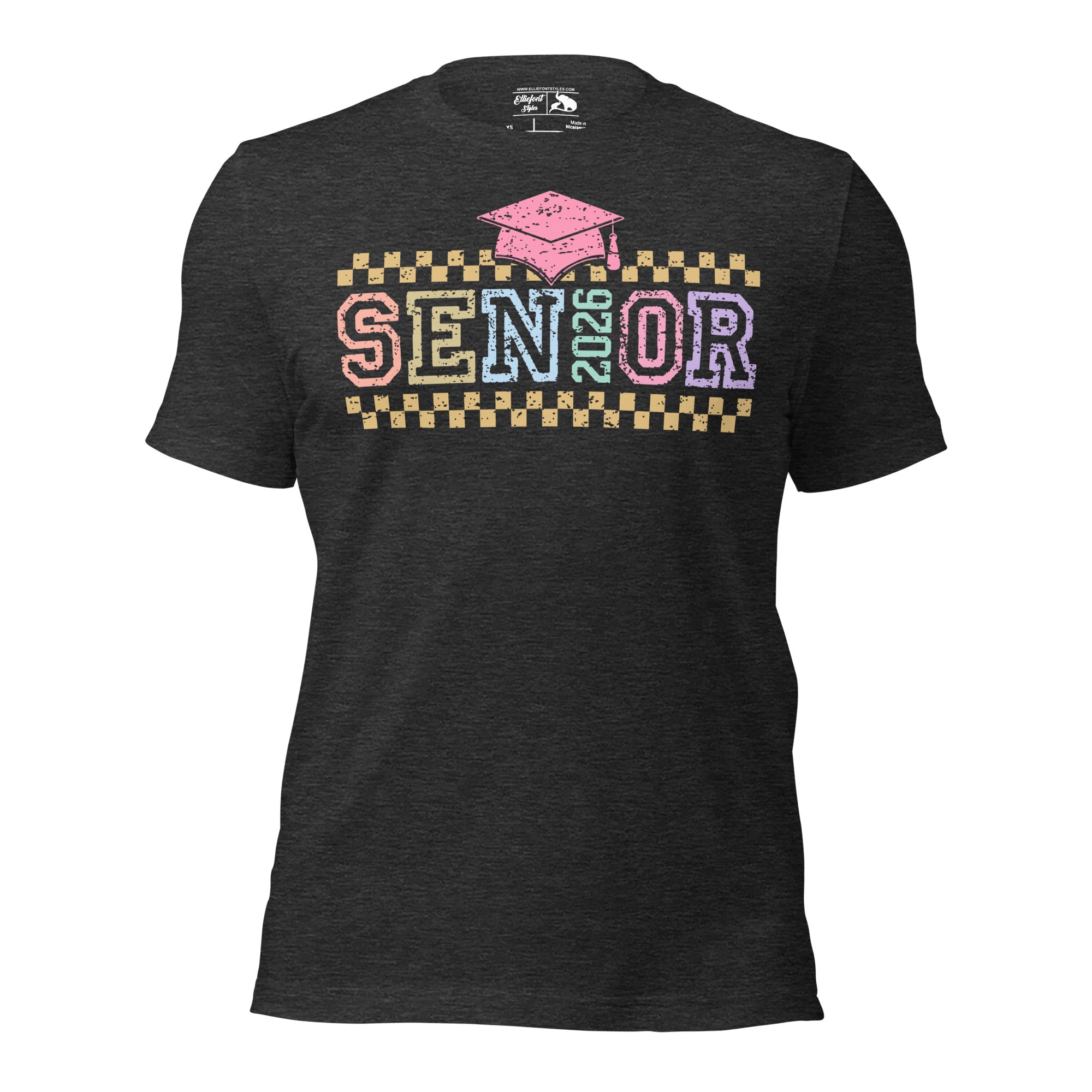 Retro graduation shirt Class of 2026 senior tee