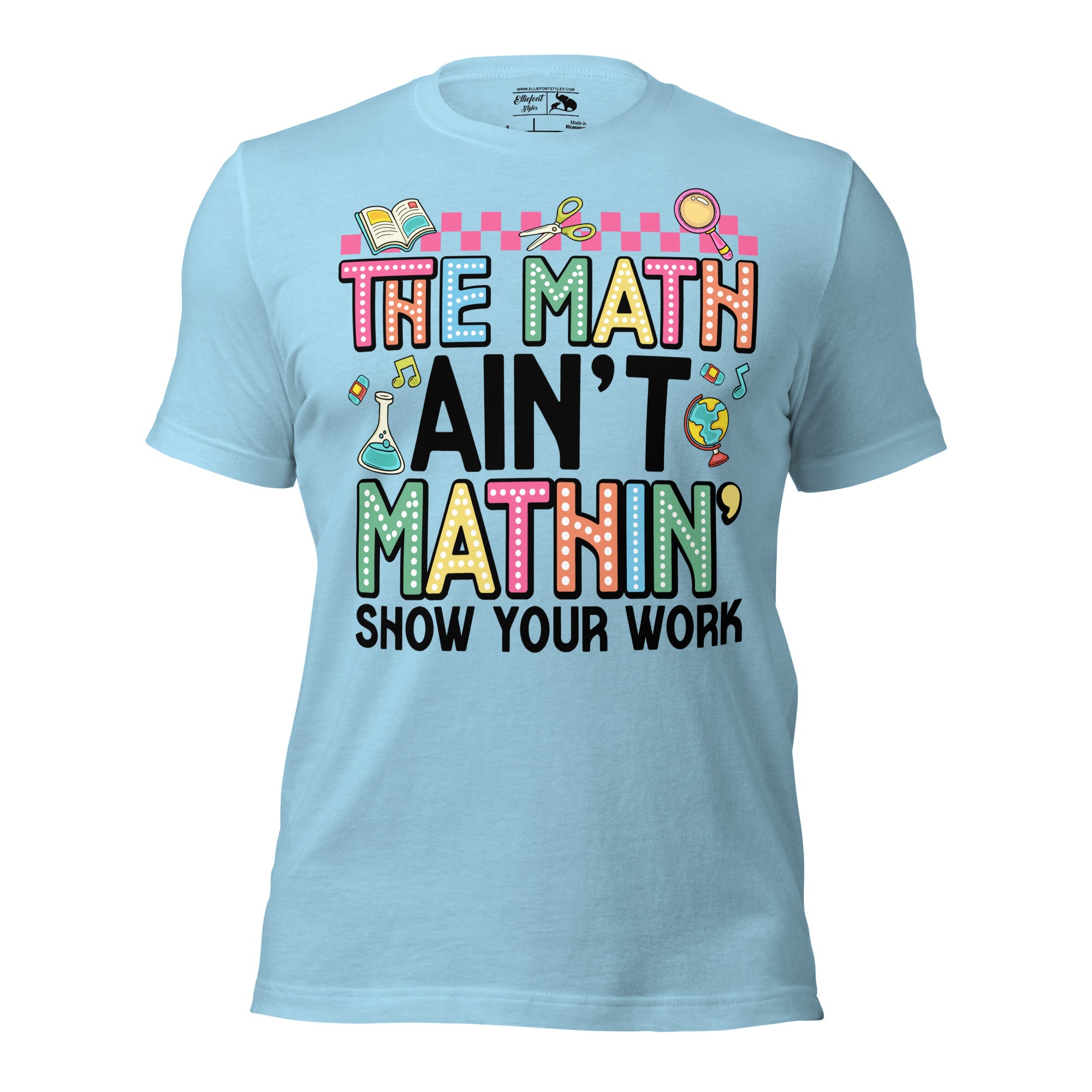Retro style teacher graphic tee reading The Mat Ain’t Mathin