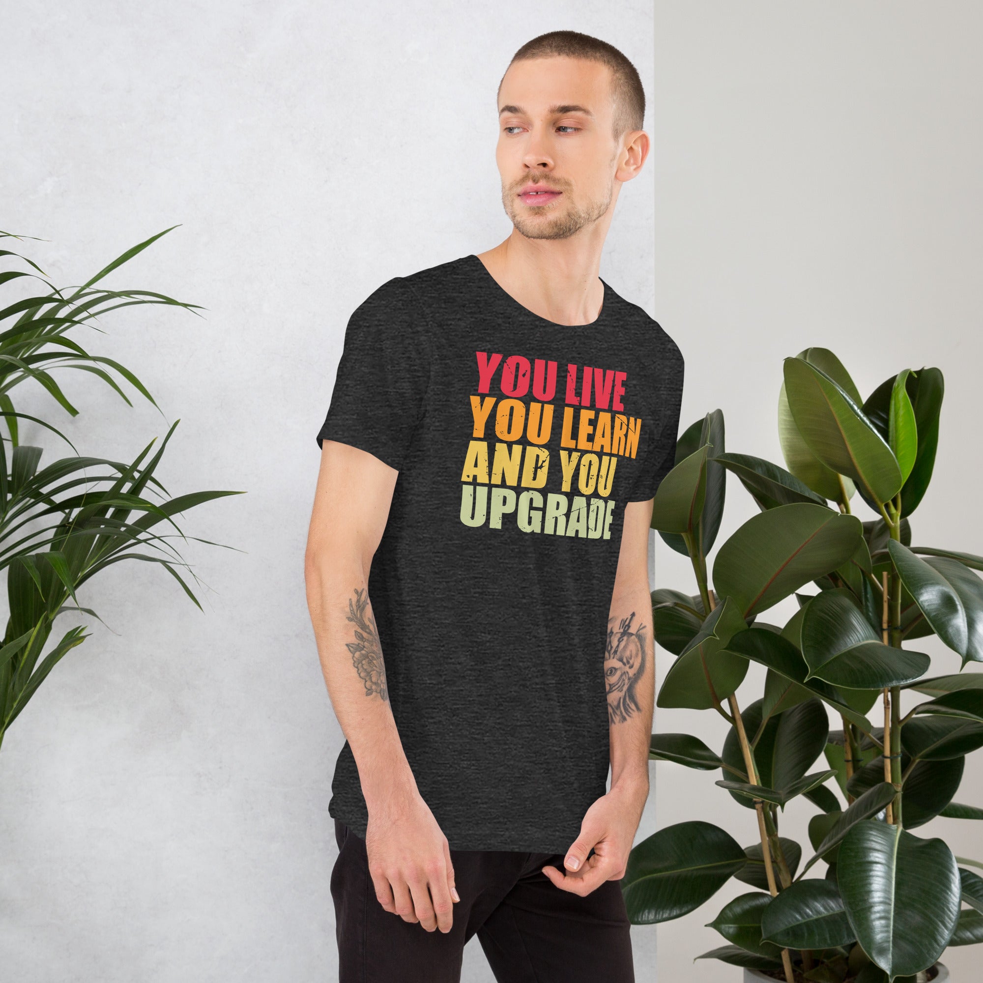 Sarcastic divorce shirt with You Live You Learn You Upgrade text