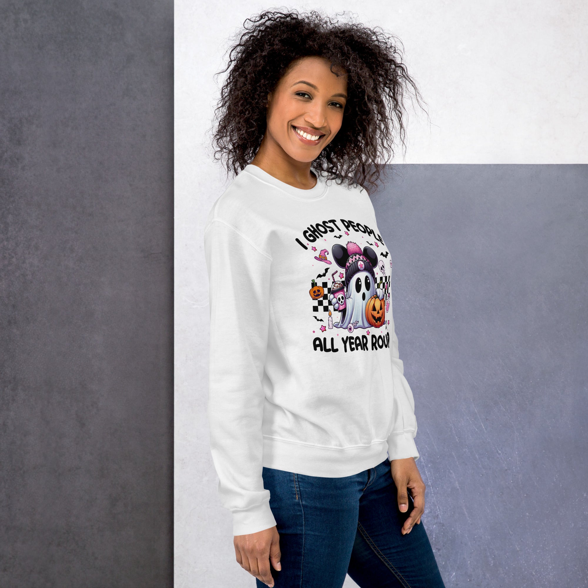 Sarcastic fall fashion sweatshirt for women who love Halloween style