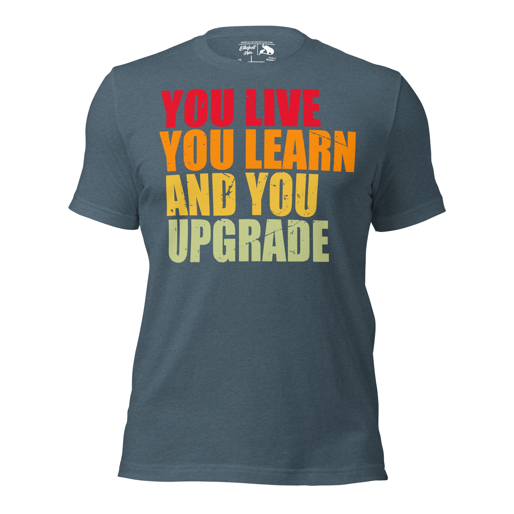Sarcastic funny divorced tee with You Live You Learn You Upgrade
