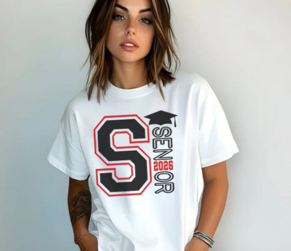 Senior 2026 shirt graduation tee for Class of 2026
