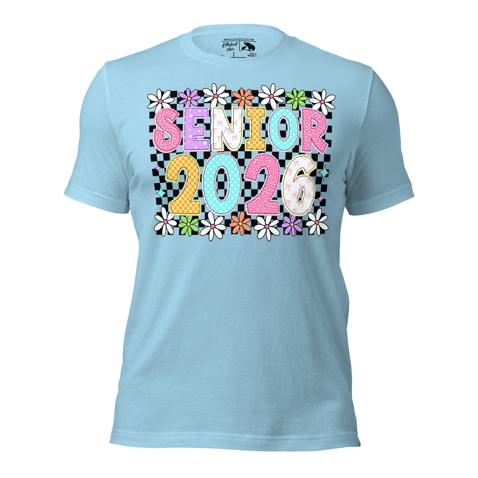 Senior Class of 2026 retro checkered shirt for graduates