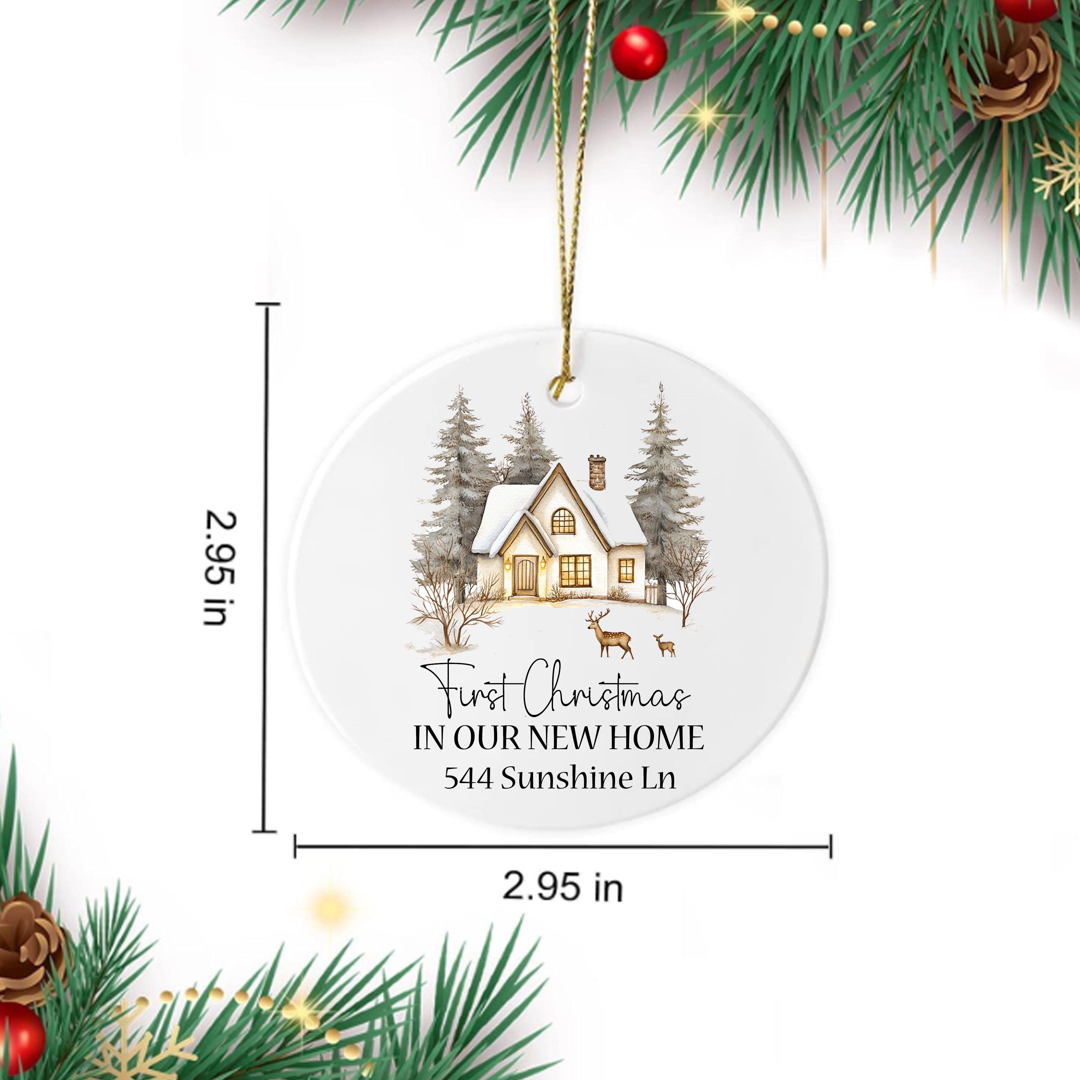 new house holiday ornament