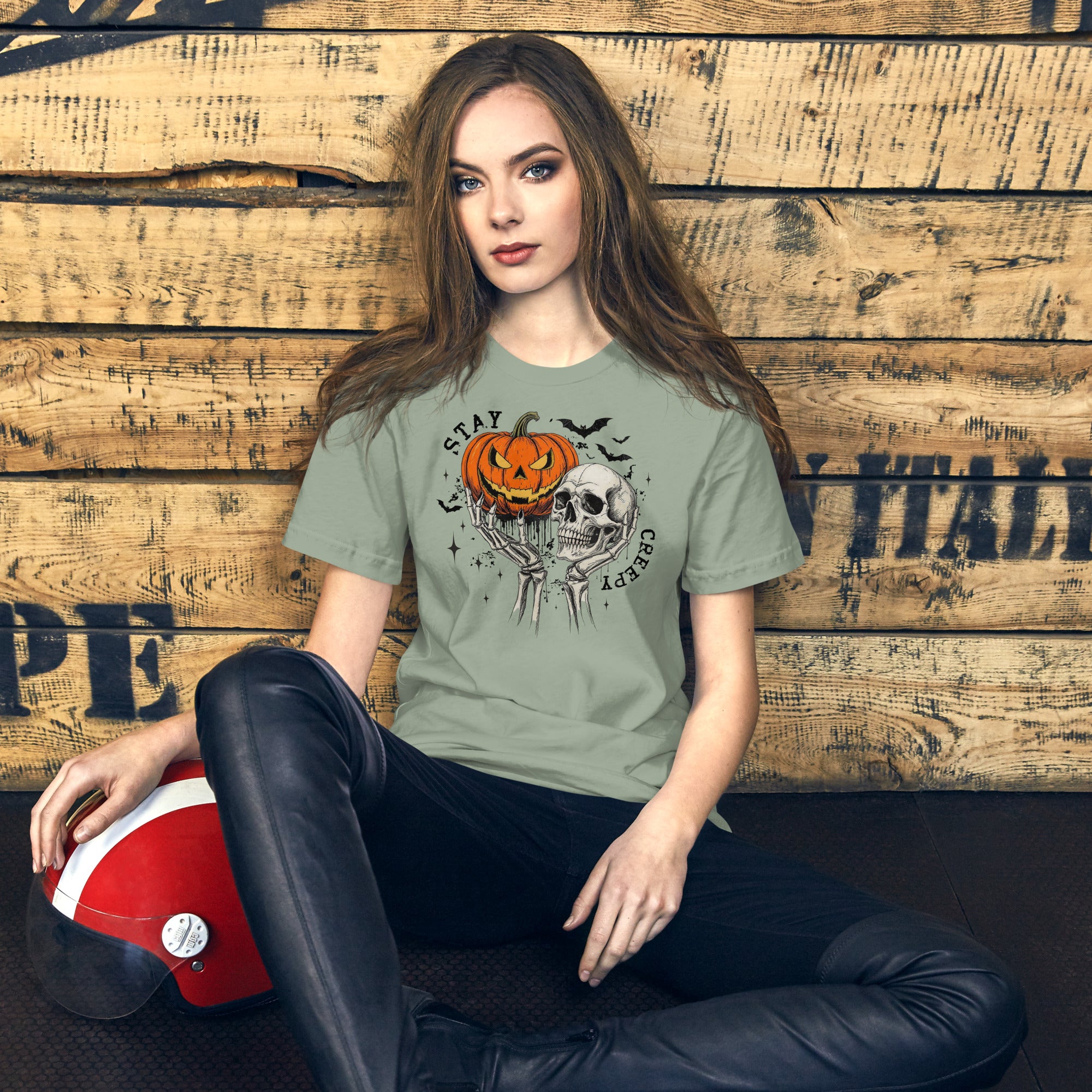 Spooky aesthetic Halloween shirt vintage design for fall fashion