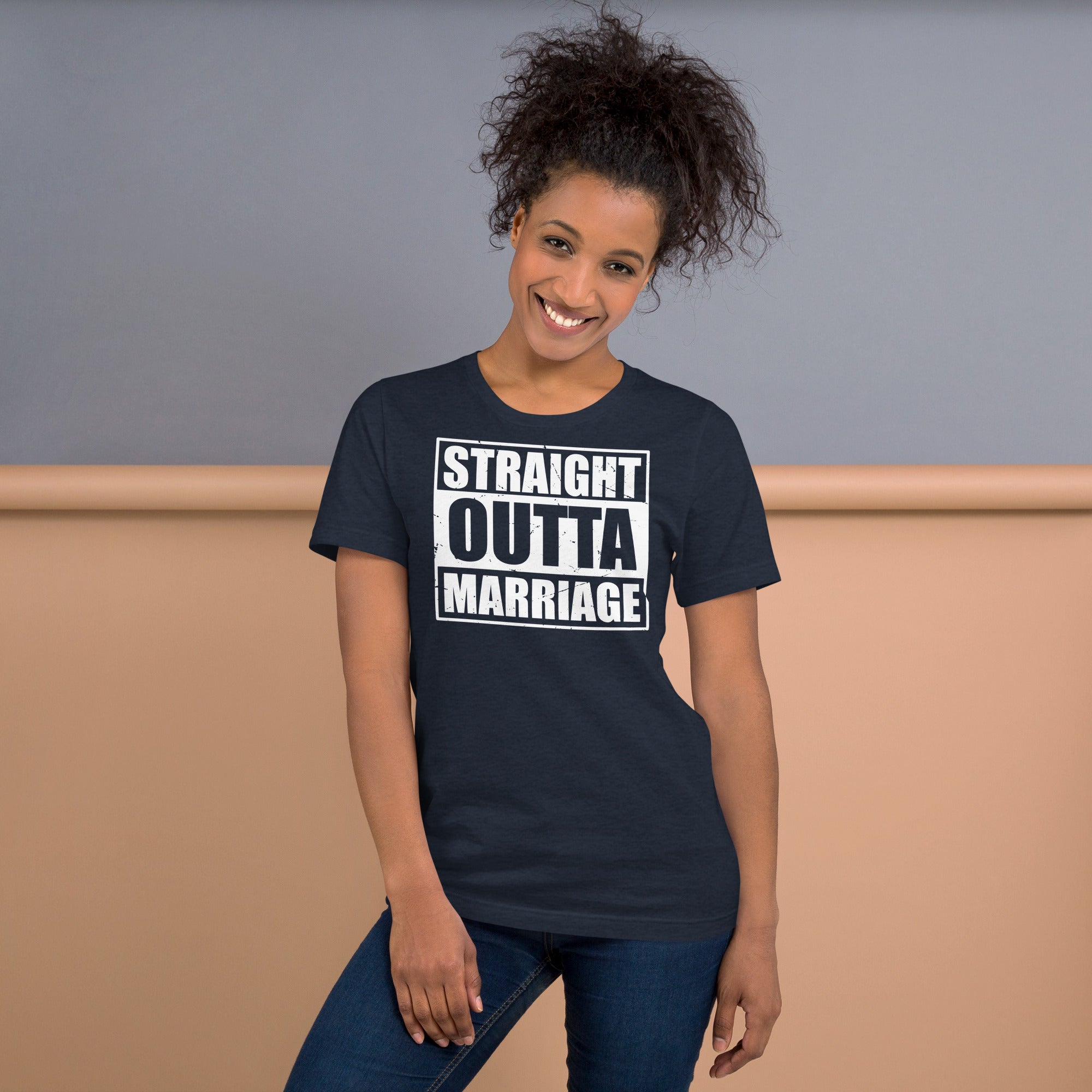 Straight Outta Marriage freedom shirt funny design
