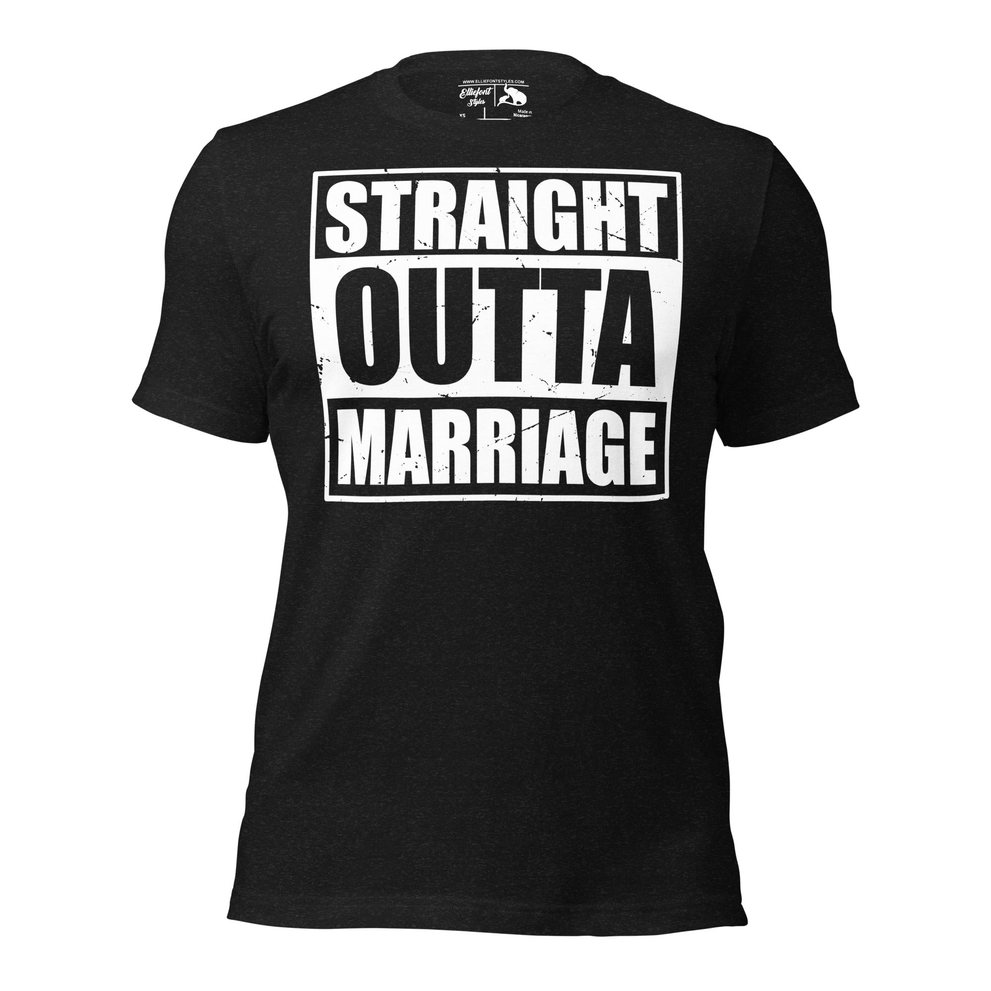 Straight Outta Marriage shirt funny divorce graphic tee