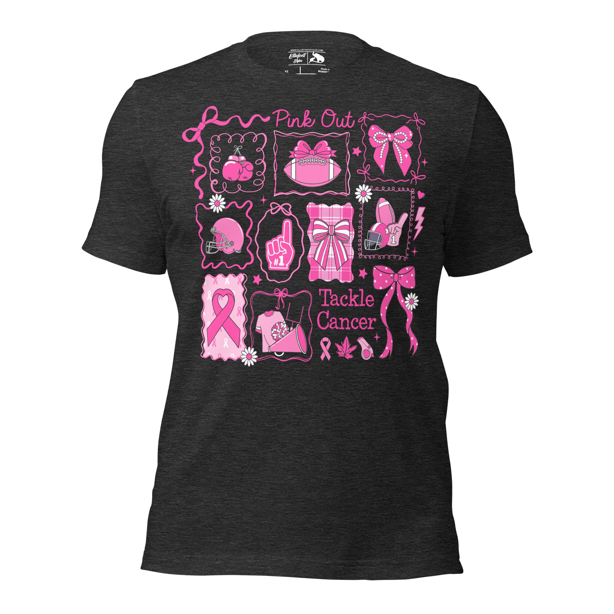 Support breast cancer awareness shirt with inspirational design