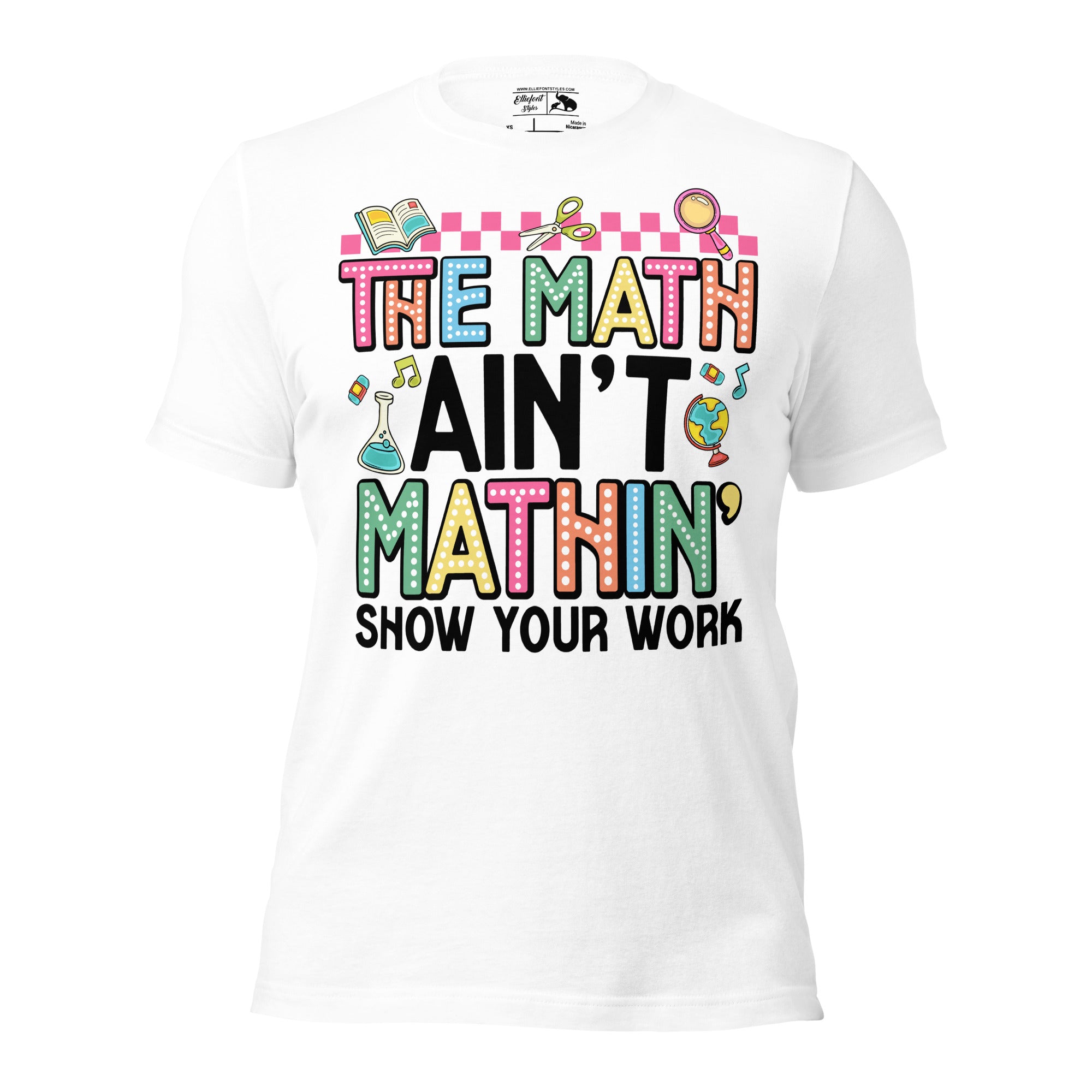 Teacher appreciation gift idea – funny math shirt with retro text