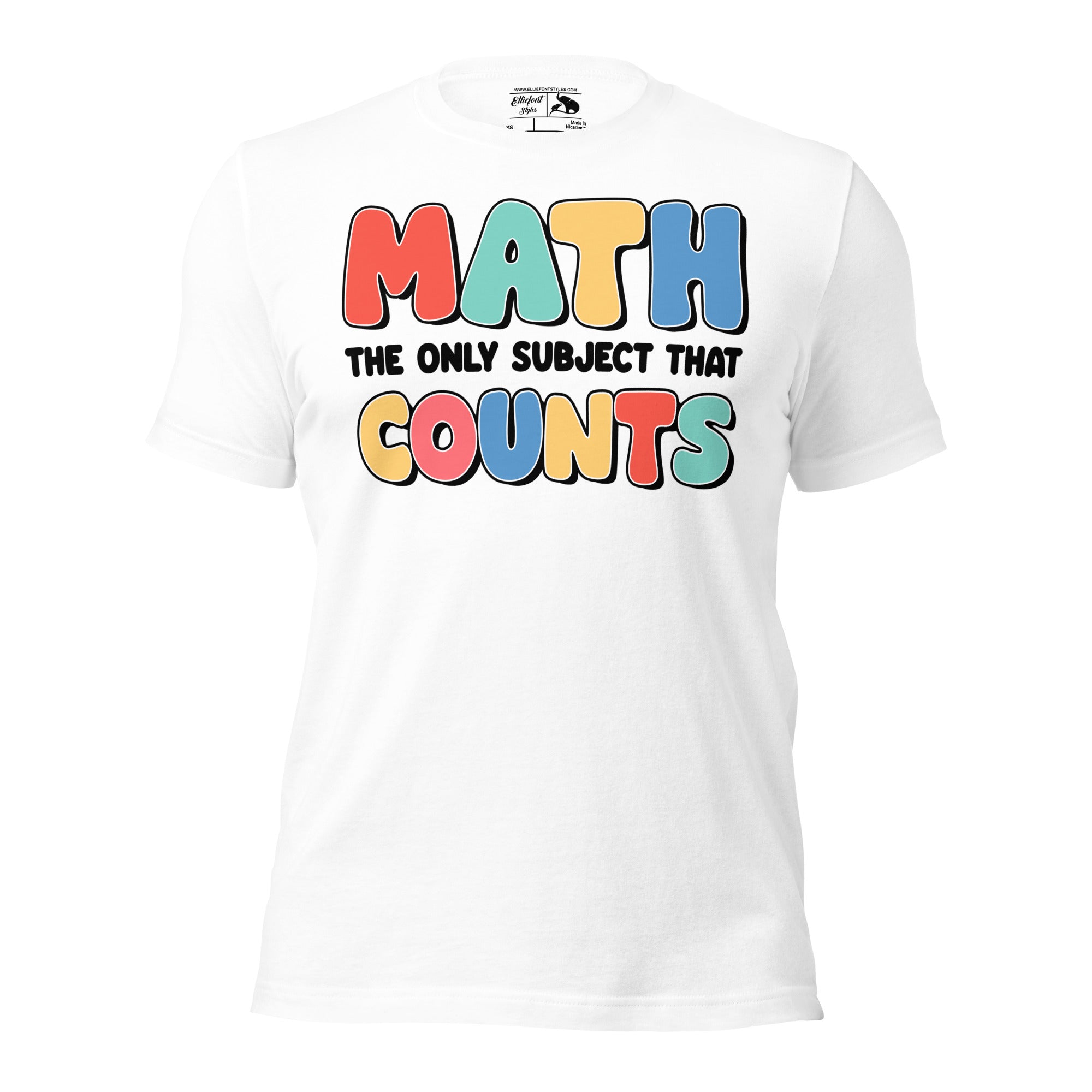 Teacher appreciation gift math shirt with clever design