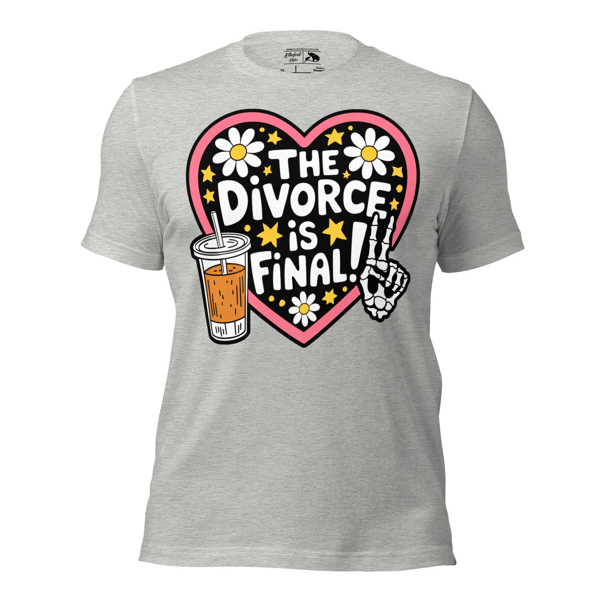 The Divorce Is Final graphic tee for newly divorced women