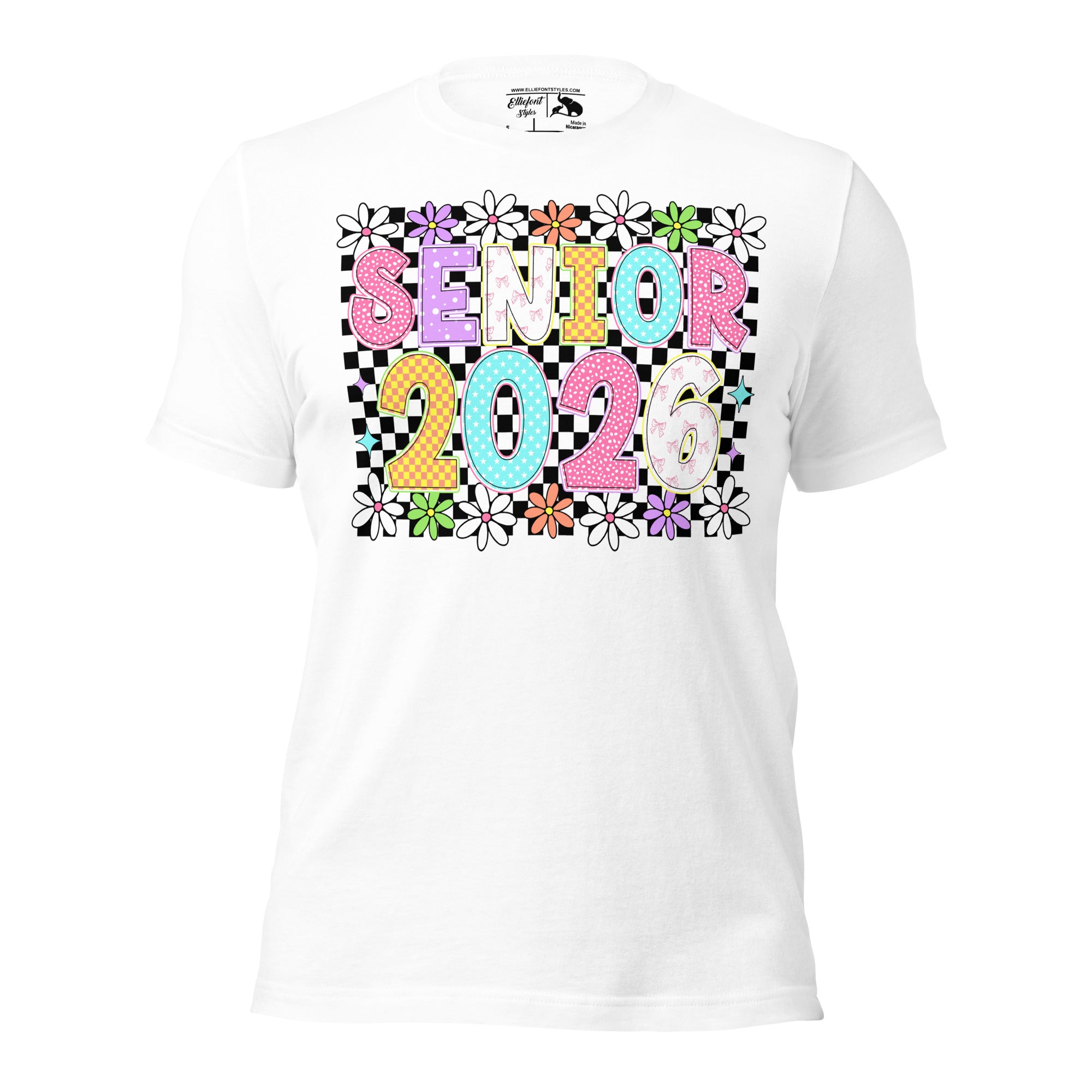 Vintage Senior 2026 graduation tee retro design