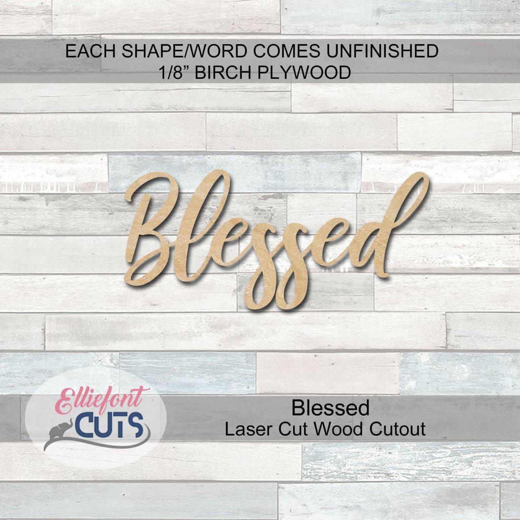 blessed wood cutouts