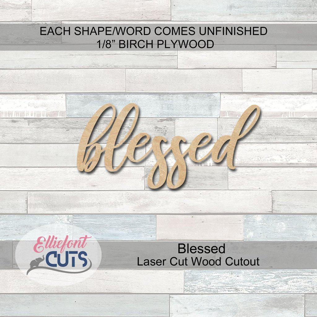 blessed wood cutouts