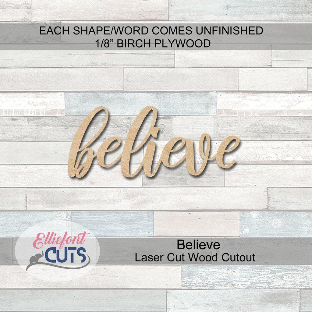 believe wood cutouts