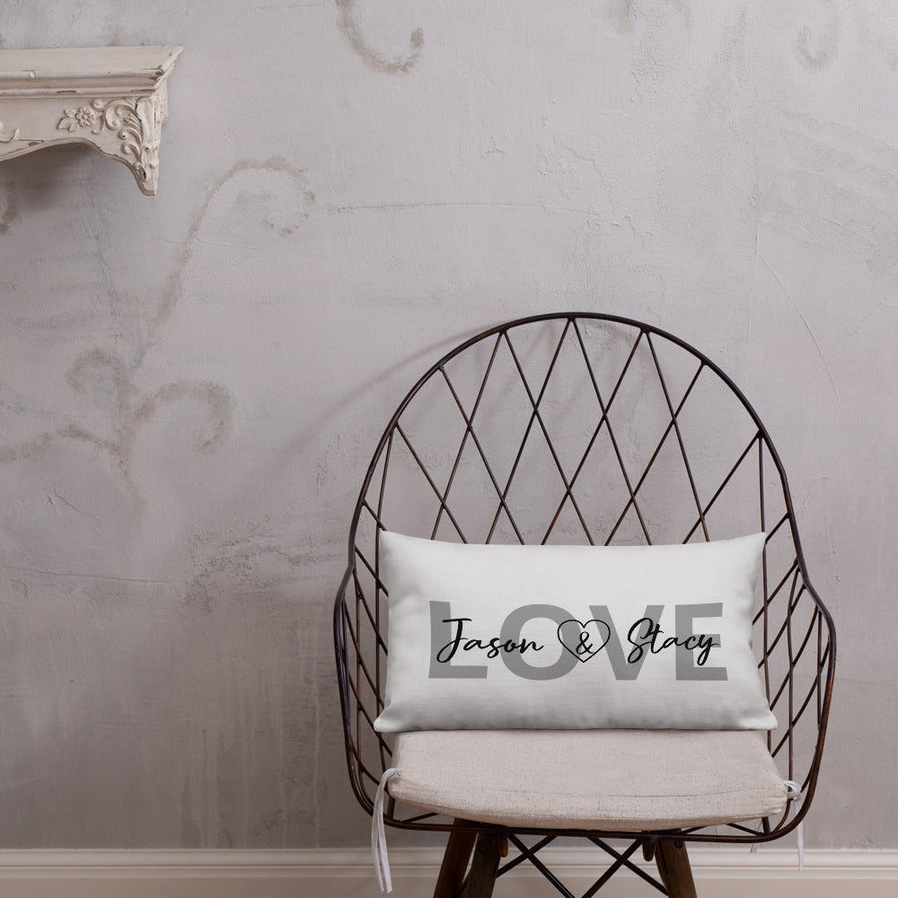 LOVE Personalized Lumbar pillow